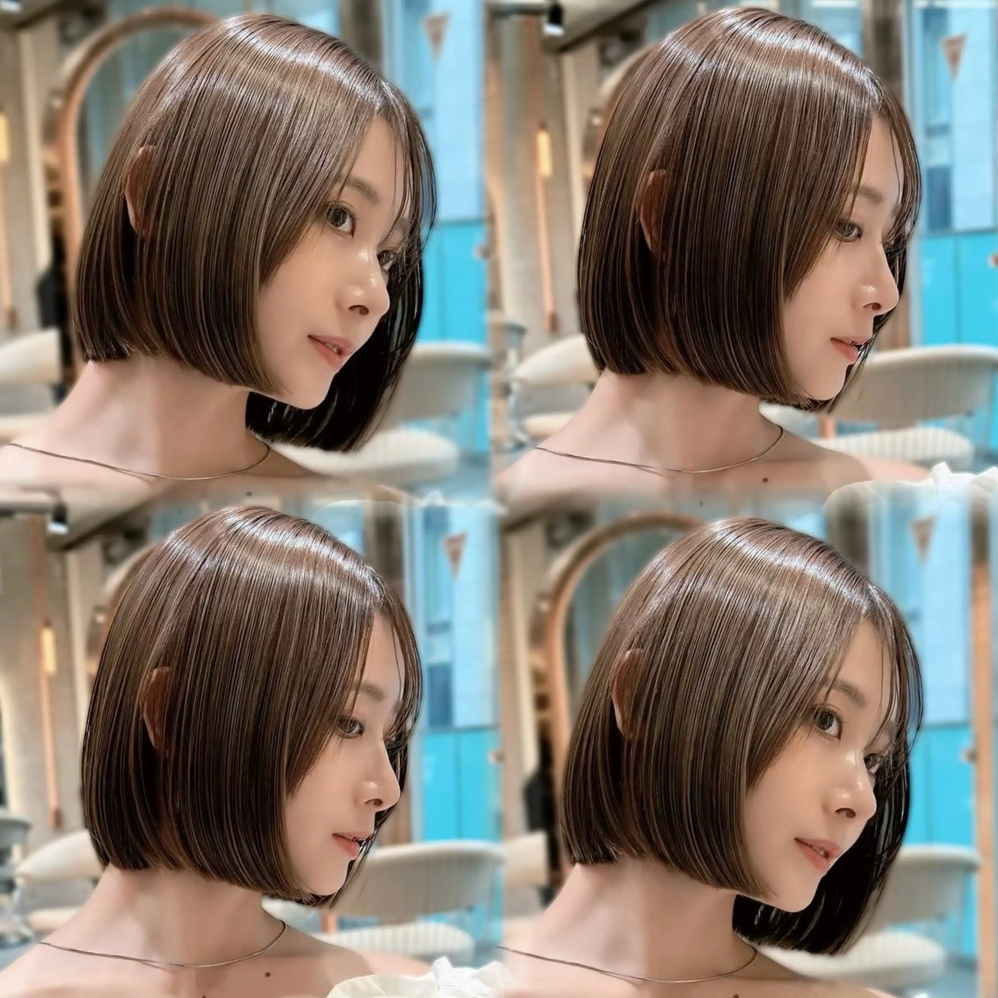 【人気No.1💖】1日1名様限定❣️1万円off！ボブカット➕艶カラー➕髪質改善トリートメント✨（超音波アイロン付）の写真