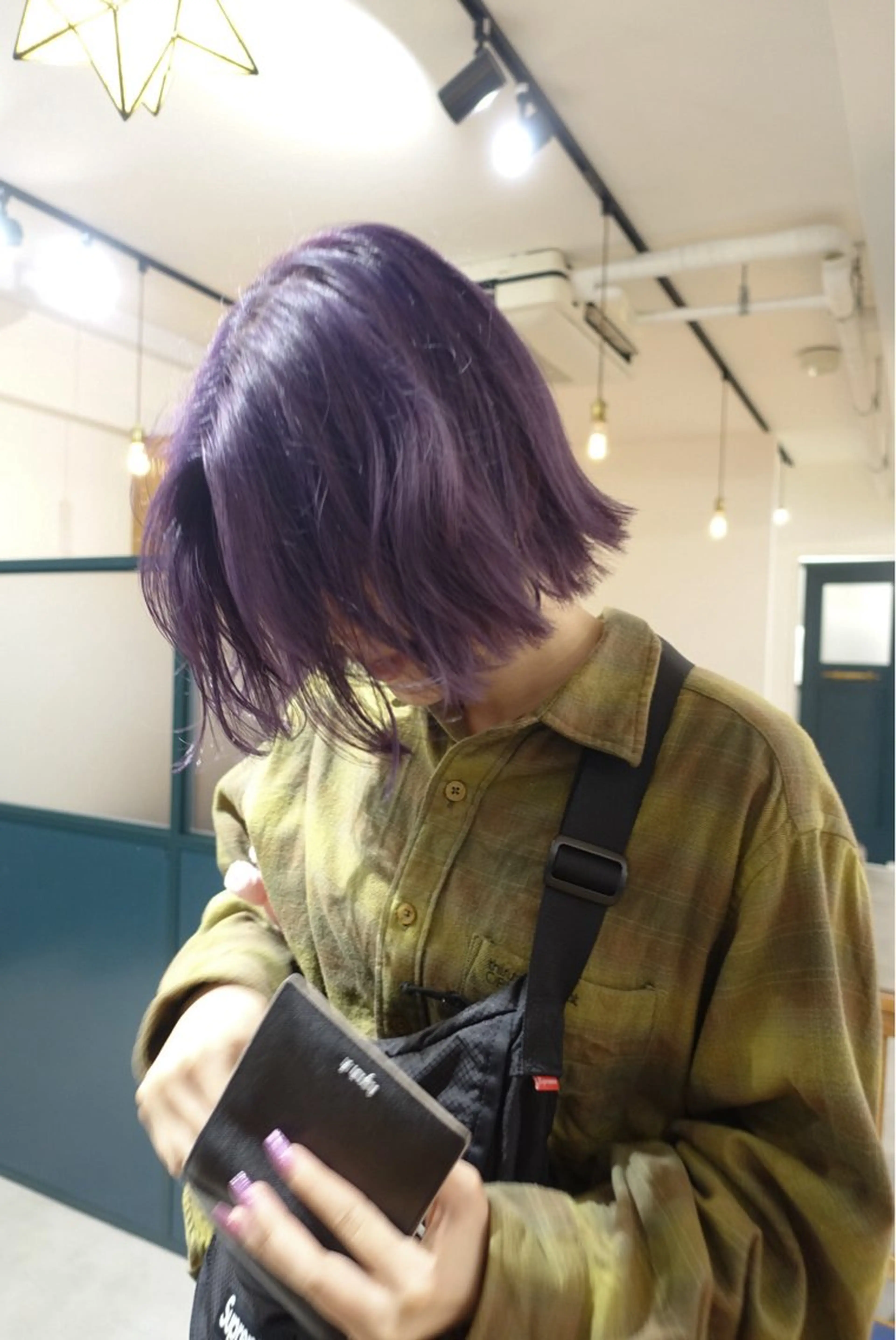 ショート カラー ヘアカラー トリートメント YUUKI/ウルフ .ボブパーマのヘアスタイル