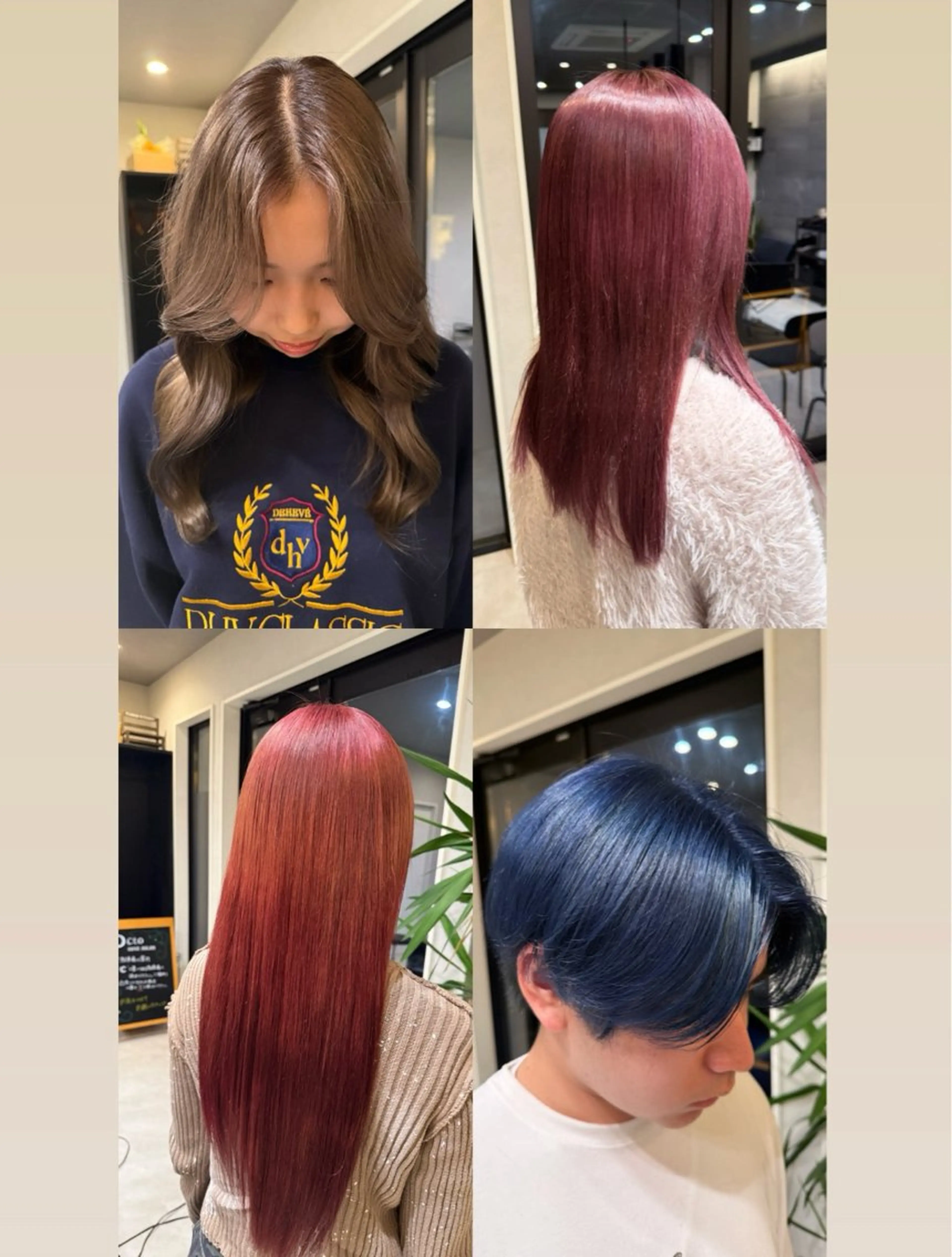 カラー 透明感カラー カラーモデル募集♥️ 玲奈のヘアスタイル