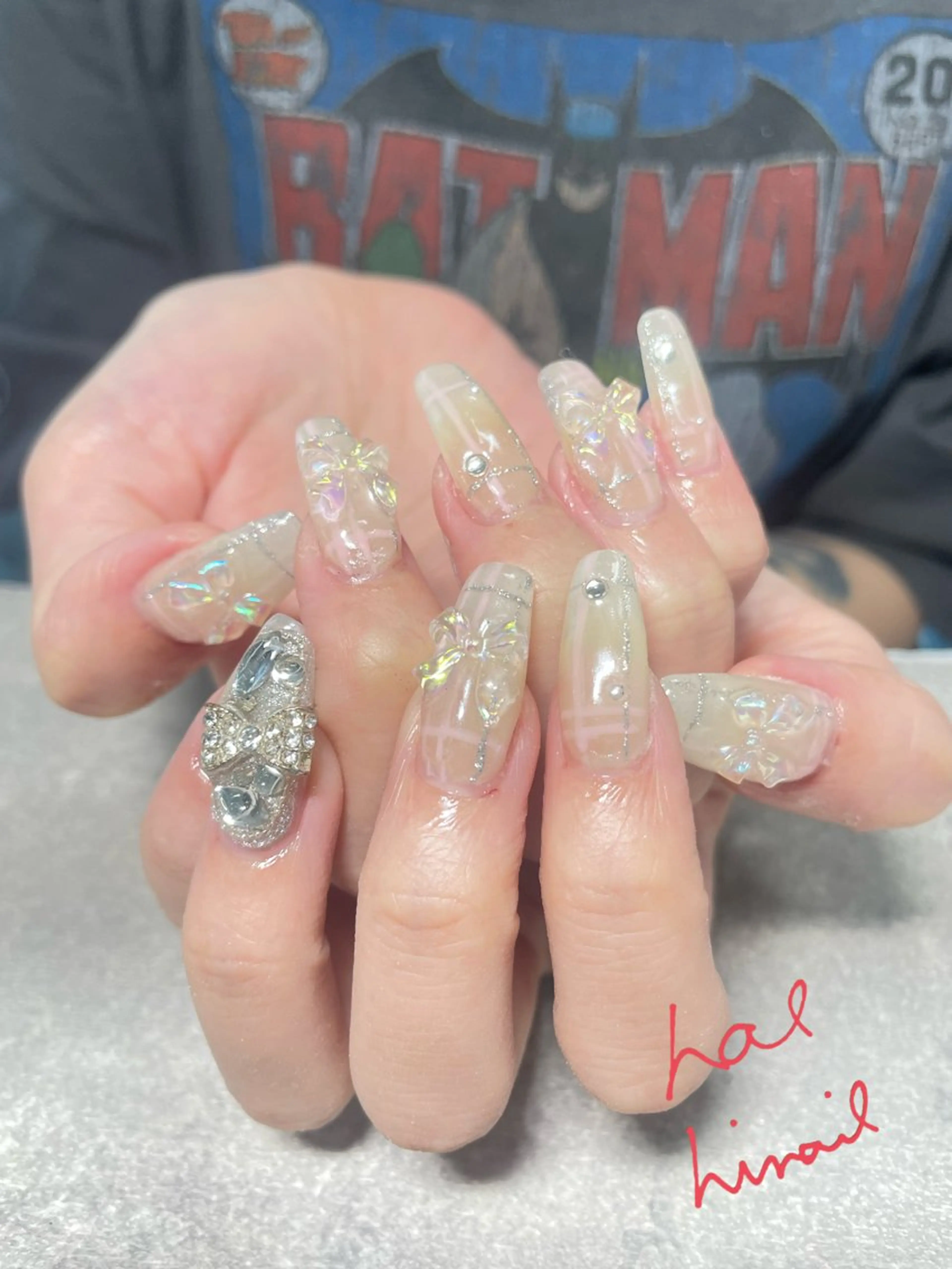 ネイル リボン はるひな ねいるのネイルデザイン