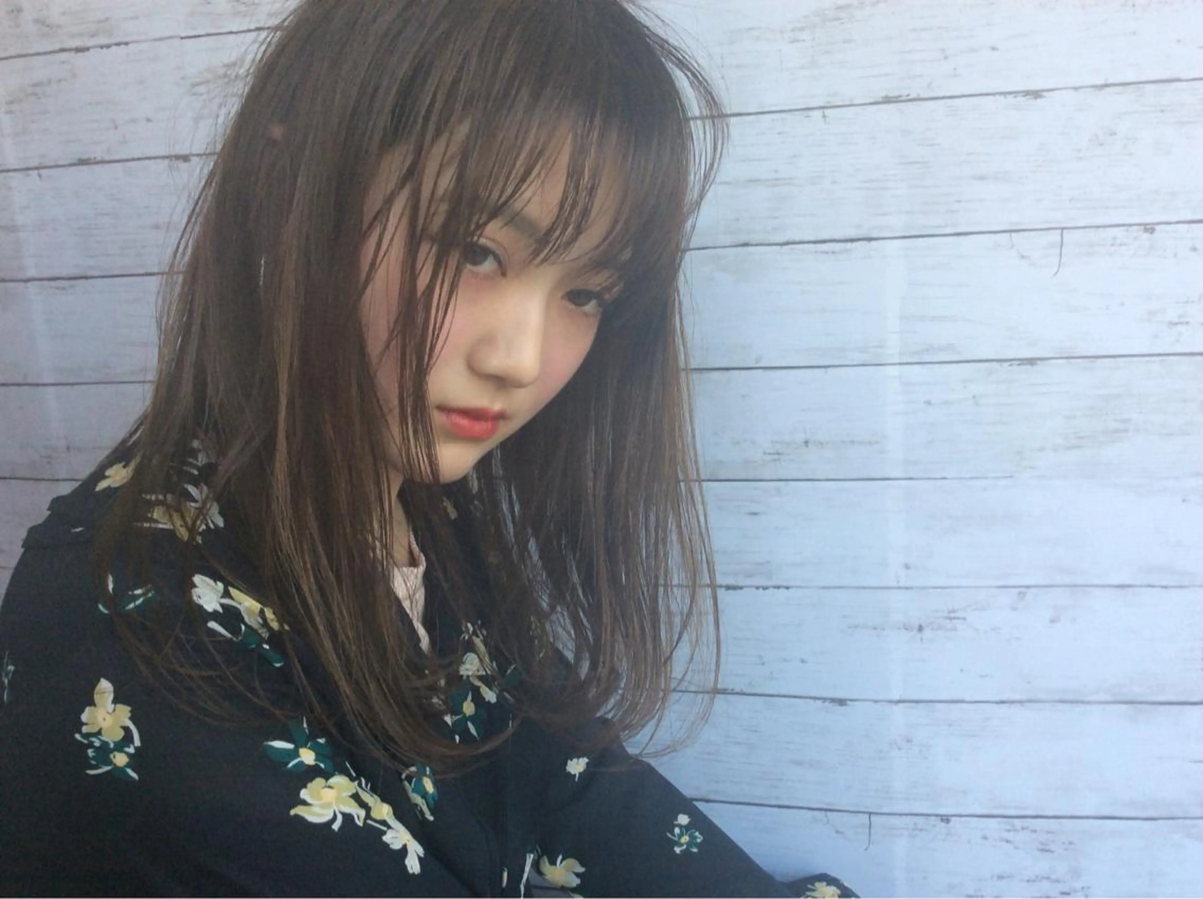 セミロング カラー パーマ ヘアアレンジ 日比 貴大/ minim hairのヘアスタイル