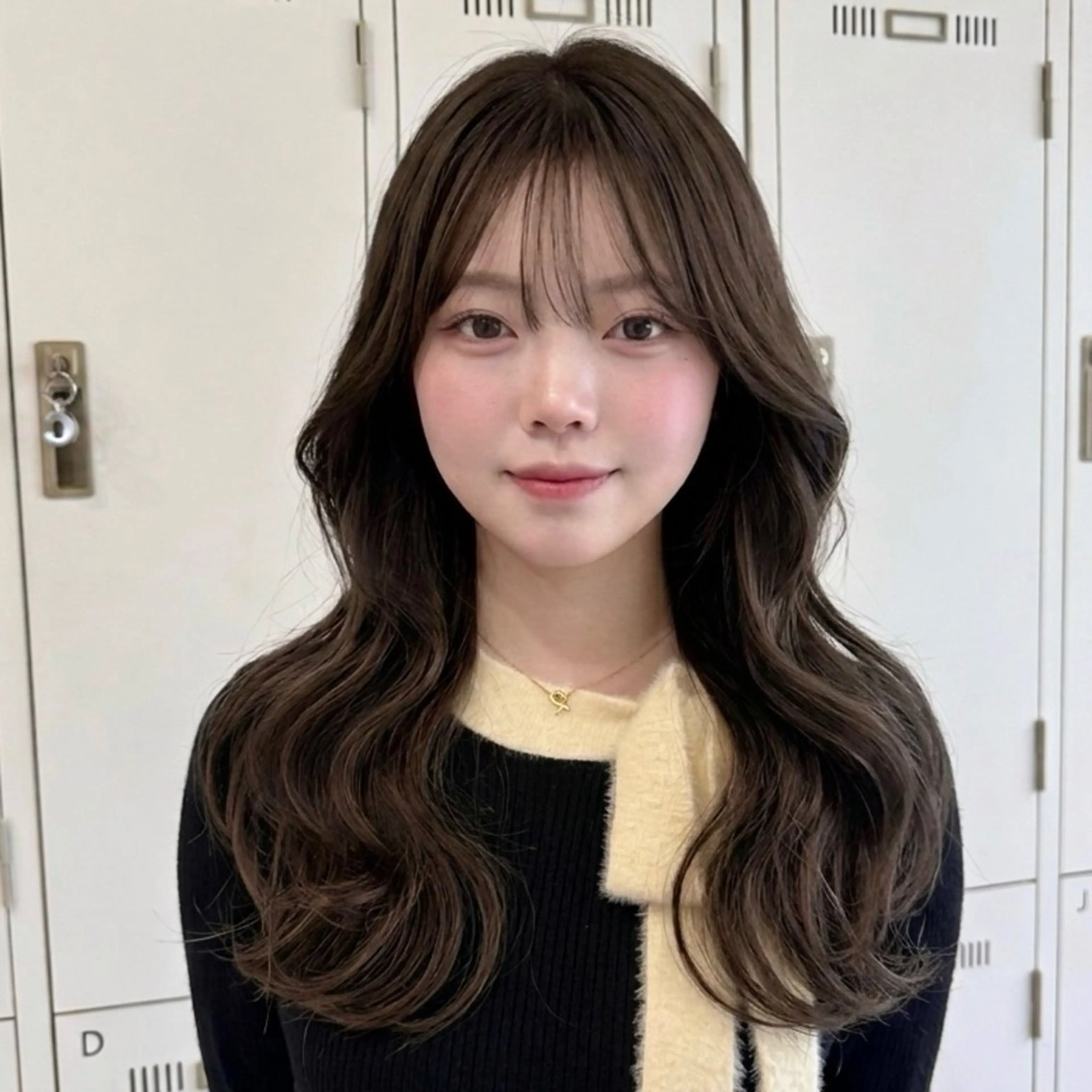 ロング カット 松葉 柚月のヘアスタイル