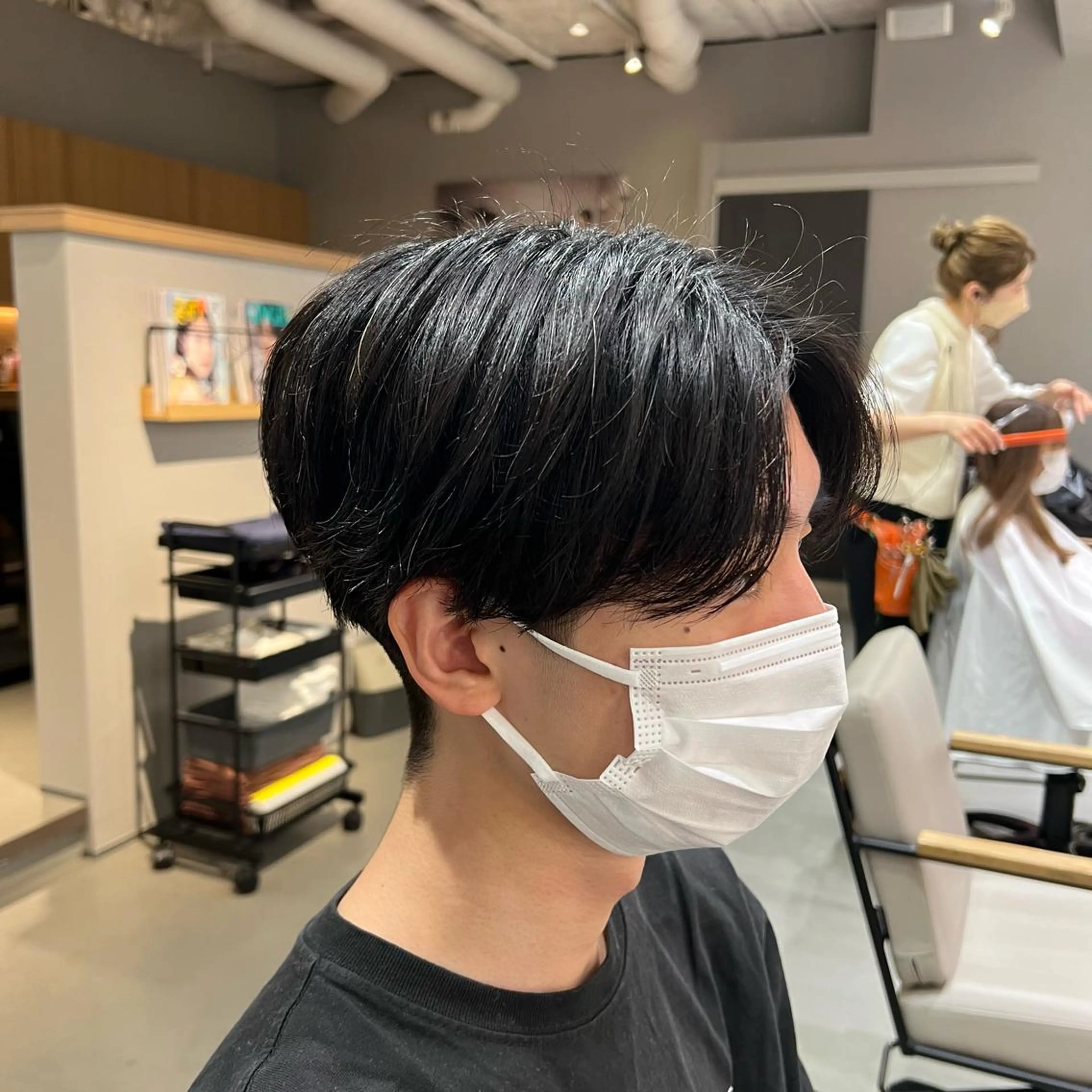 ショート パーマ メンズ 梅田茶屋町メンズ 専門美容師 山元一平のヘアスタイル