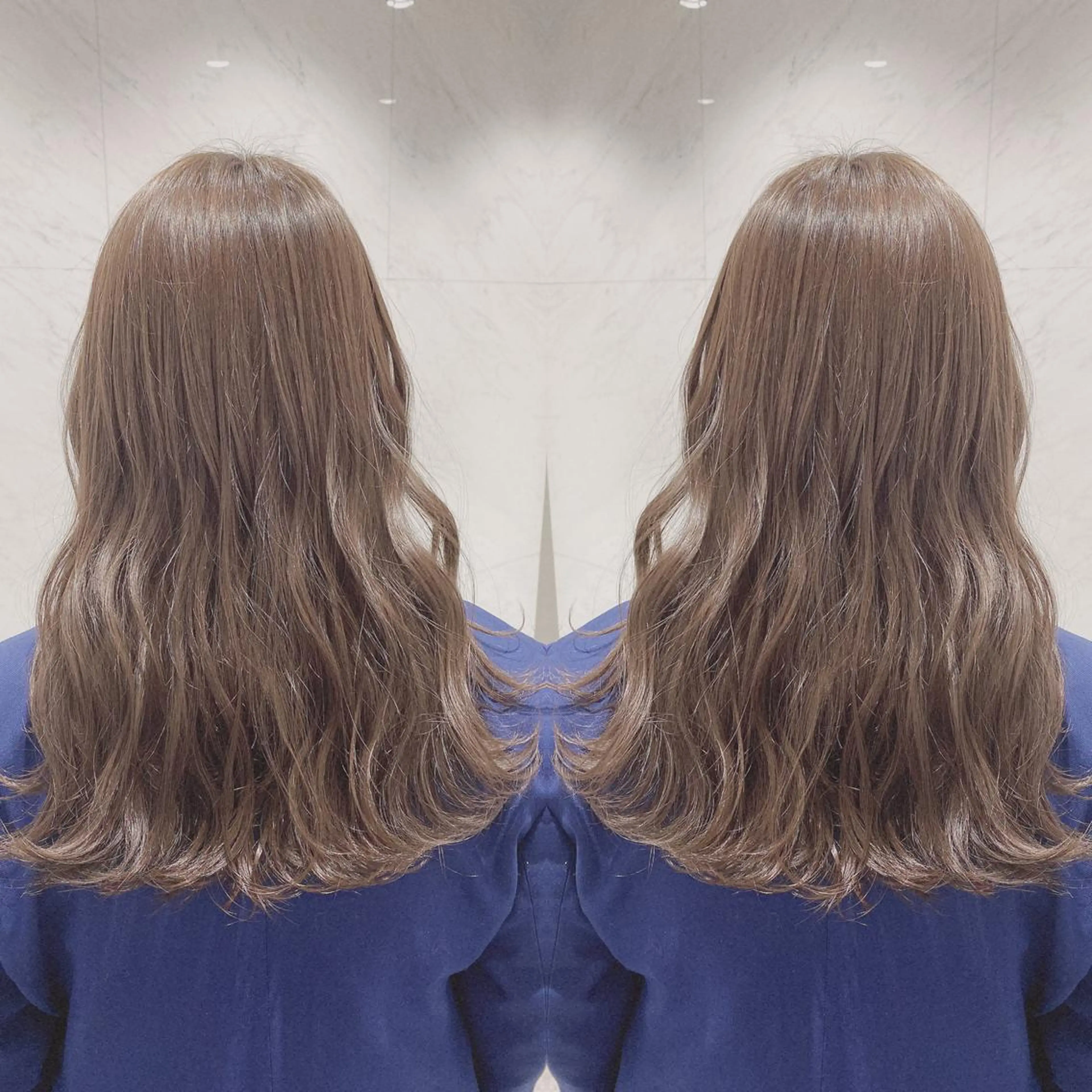 ロング カラー カット ヘアカラー トリートメント 重政 和樹のヘアスタイル