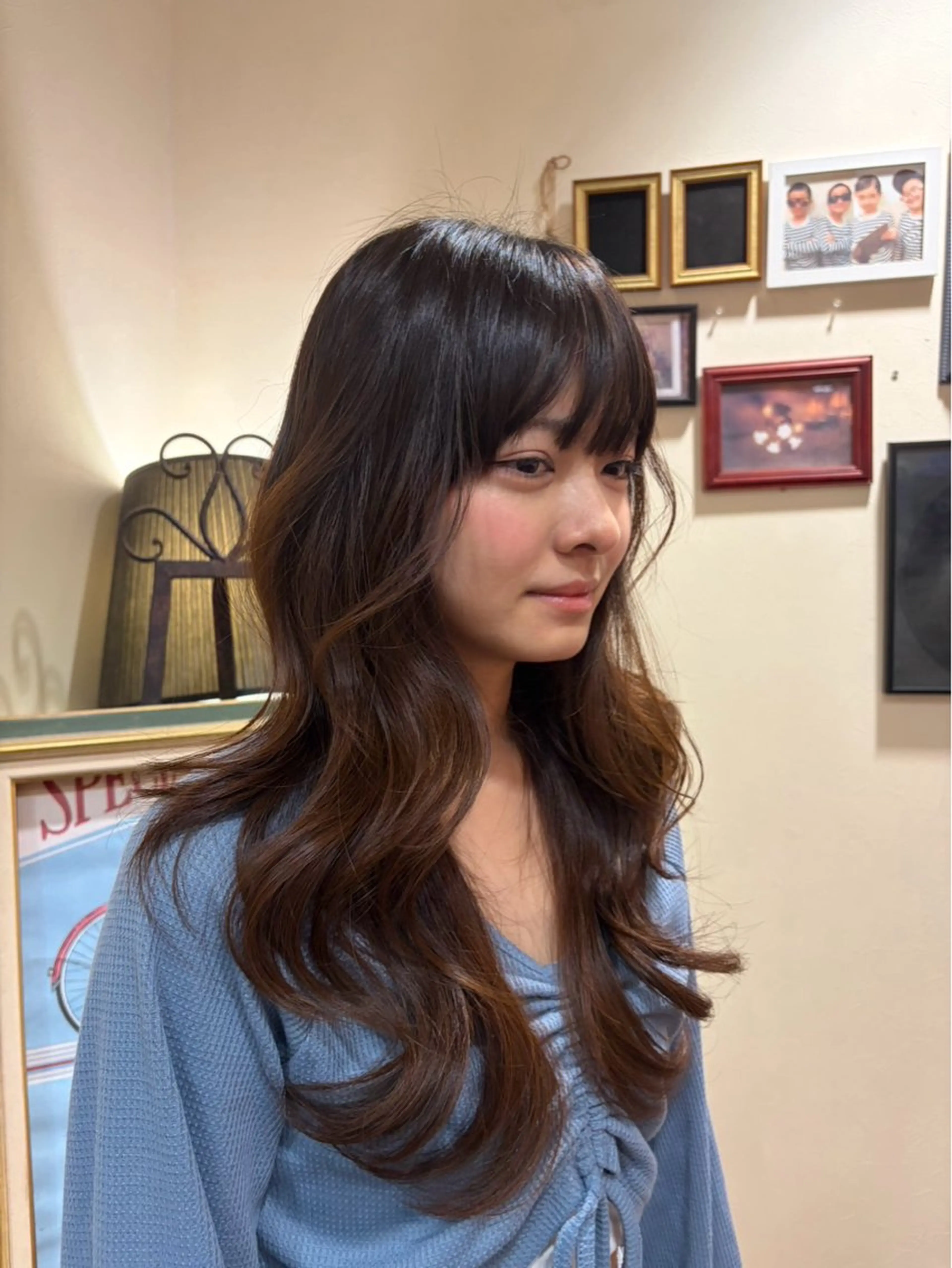 ロング ロングレイヤー レイヤーカット ロング カット 韓国スタイル🫧 サーシャのヘアスタイル