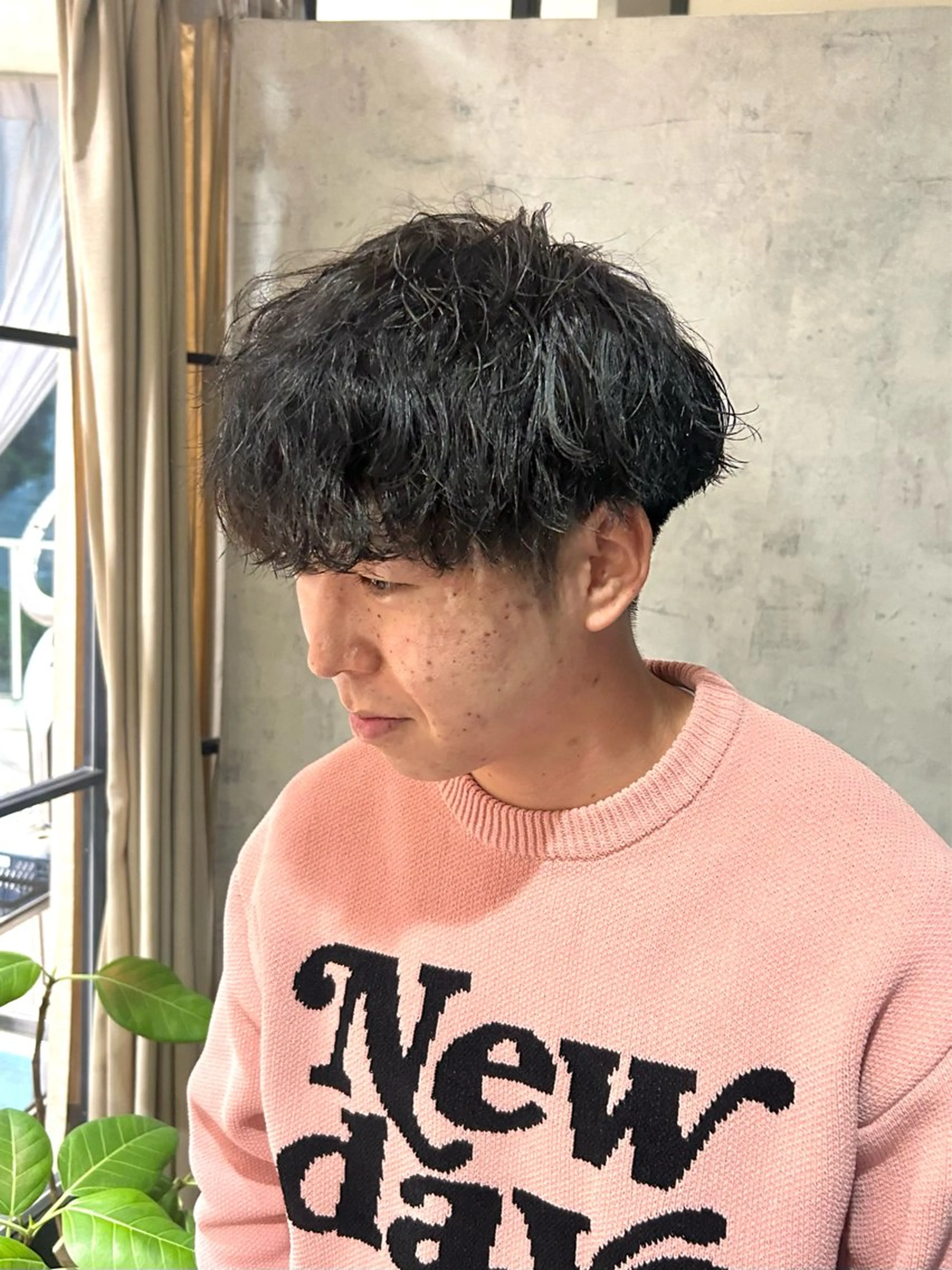 パーマ メンズ カット ボブレイヤー/ ブリーチ/miyuuのヘアスタイル