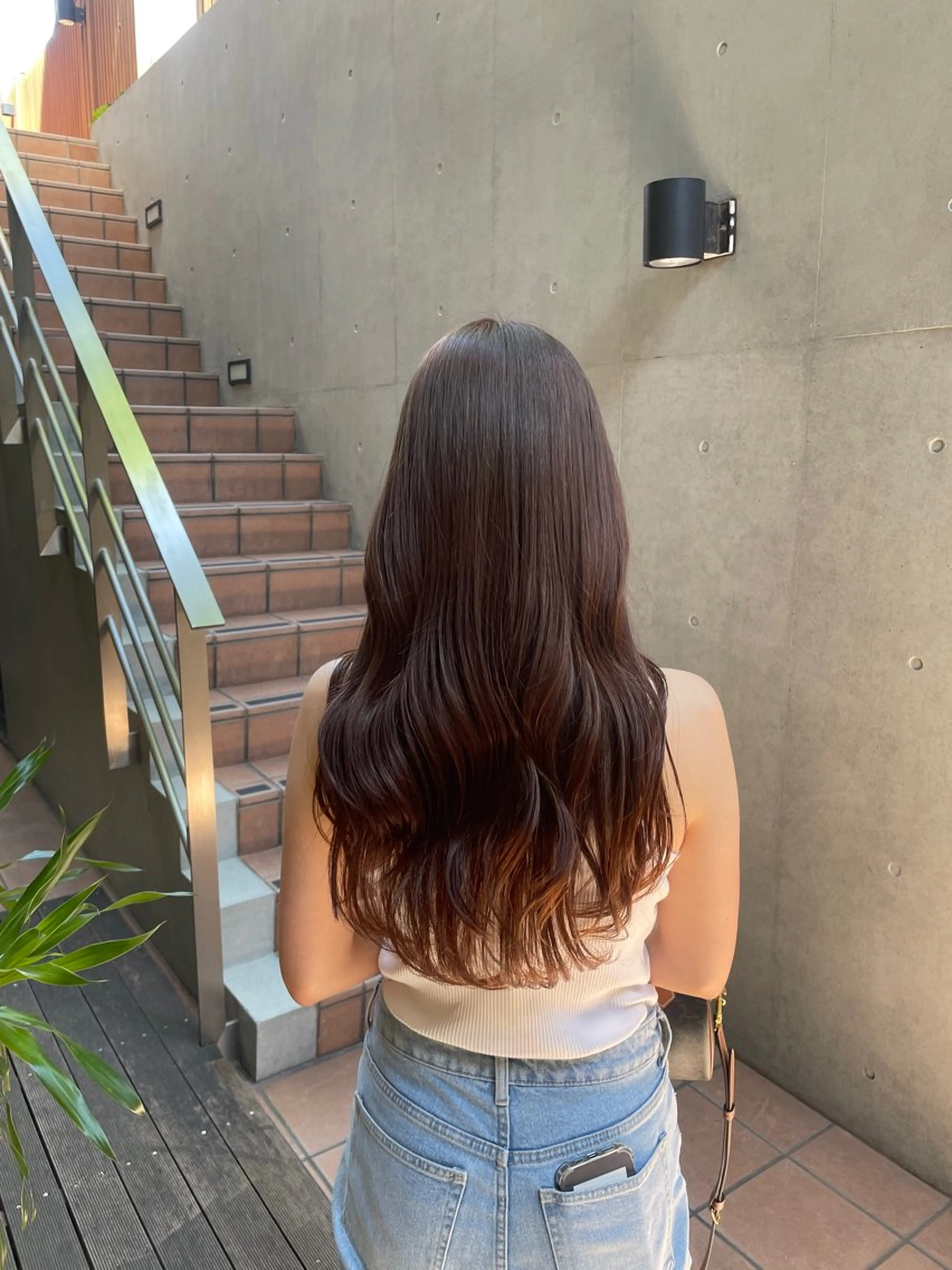 カラー ブリーチ ピンクカラー ヘアカラー 縮毛矯正/レイヤー 🌙児玉光瑠のヘアスタイル