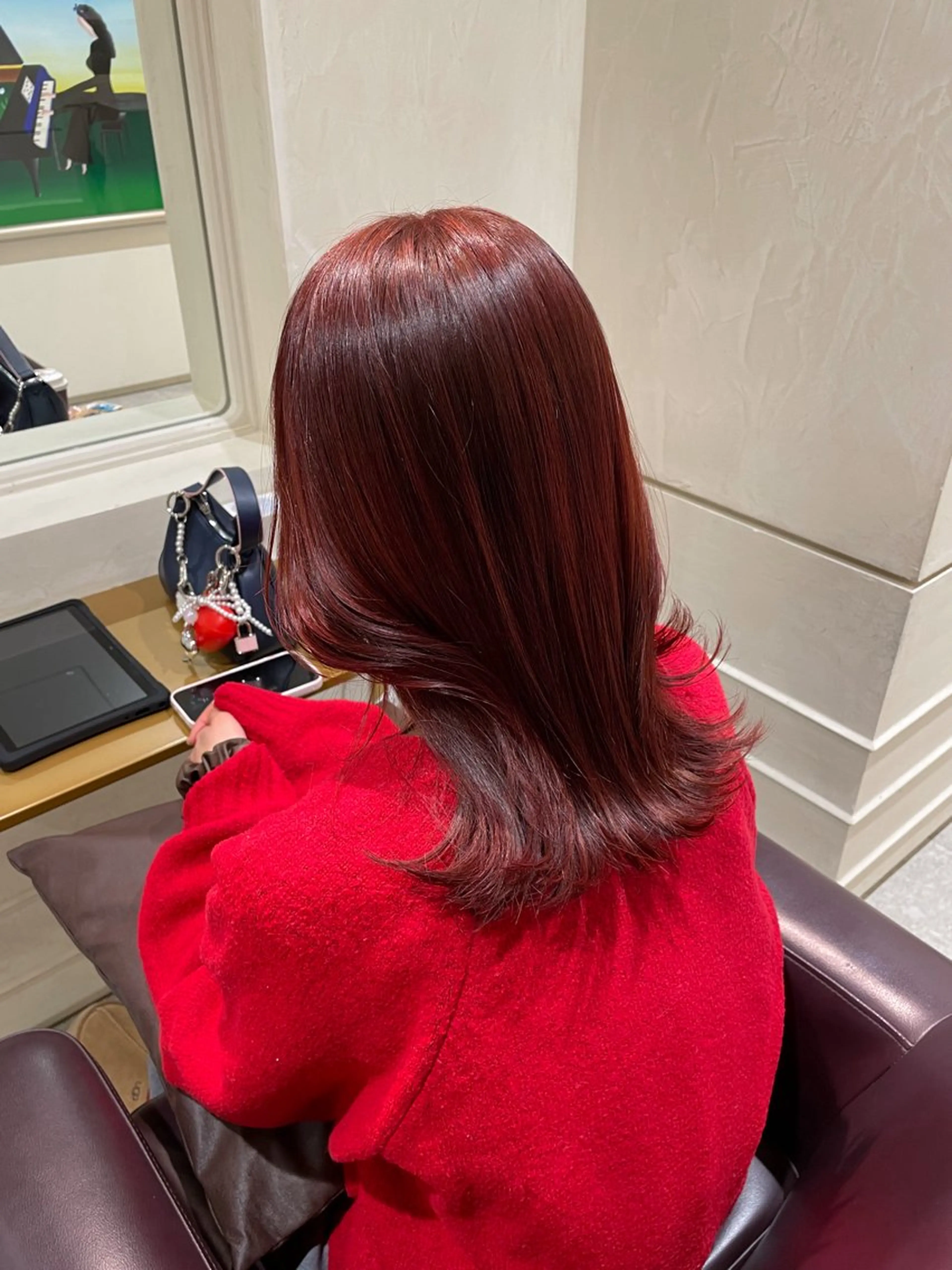 ミディアム カット ヘアカラー 本城 紗良のヘアスタイル