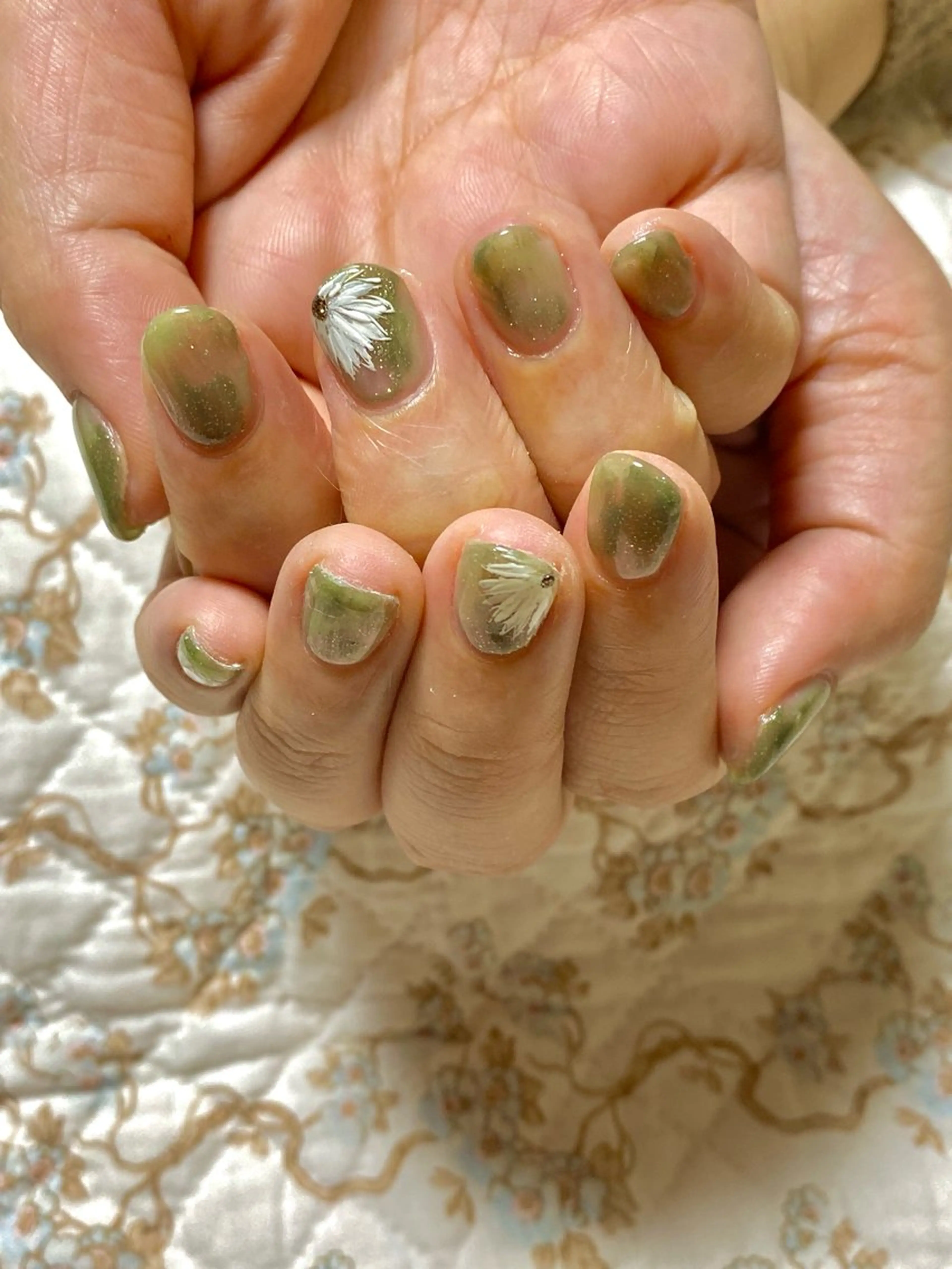 ネイル アートネイル 大理石ネイル(マーブル) ハンドネイル ネイルサロン 春のネイルデザイン