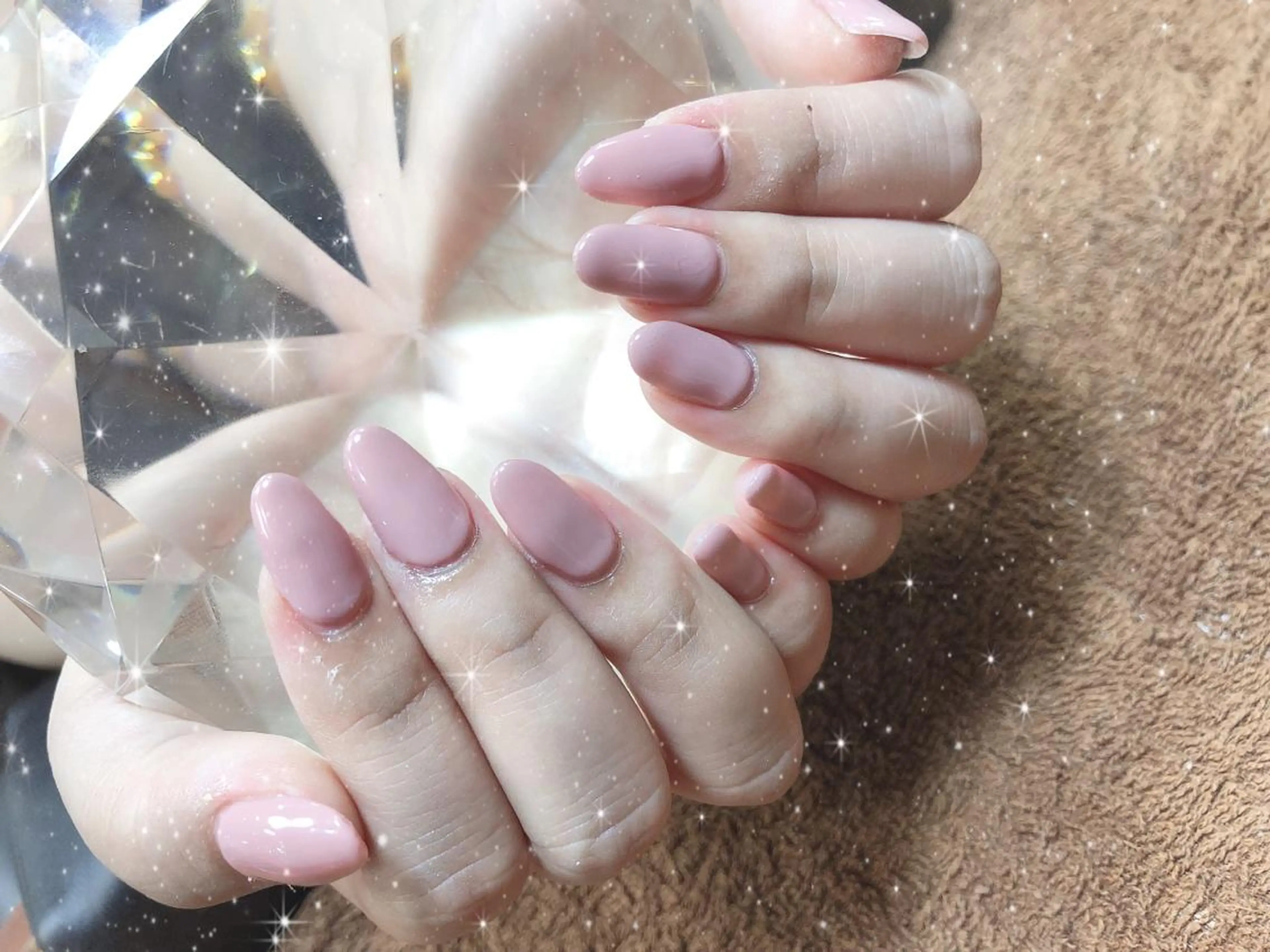 ミディアム ネイル ハンドネイル 《LB》ラブリエ Nail&eyeのマツエク・マツパデザイン
