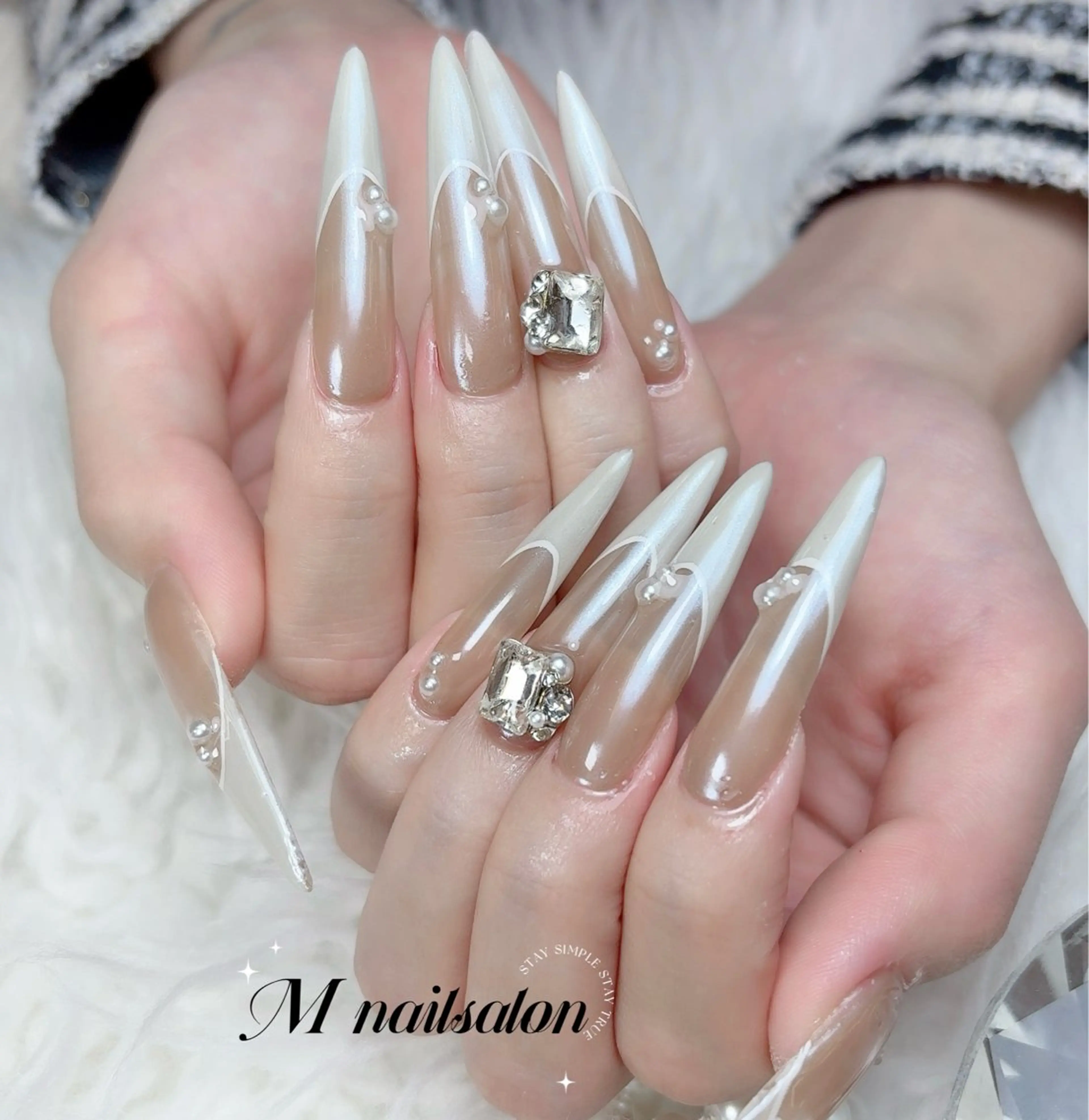 ネイル M🌷nail 長さだし専門店のネイルデザイン