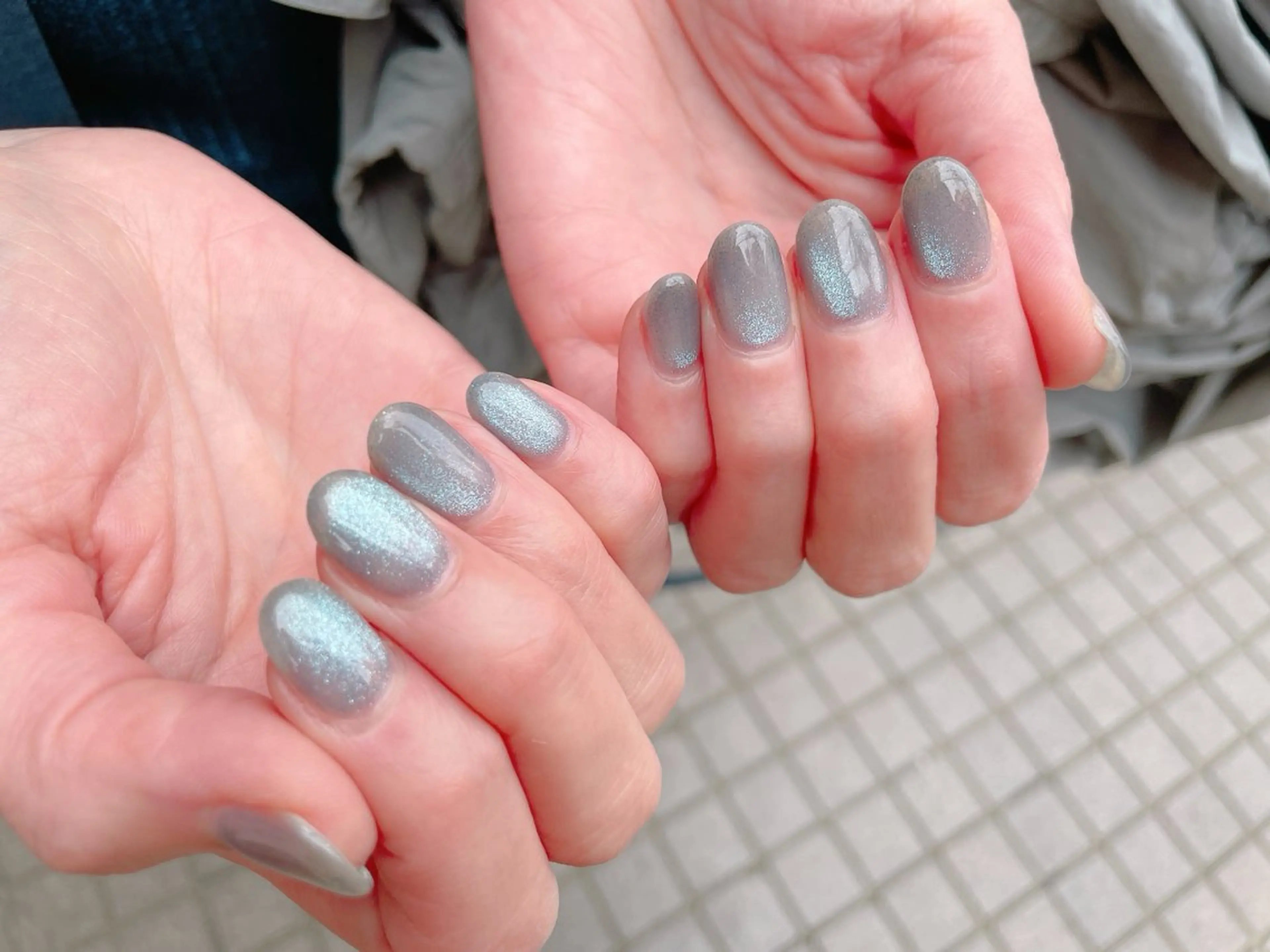 ネイル ジェルネイル マグネットネイル ニュアンスネイル パラジェル 春ネイル nailroom  OHANA所属・nailroom OHANA🌴のネイルデザイン