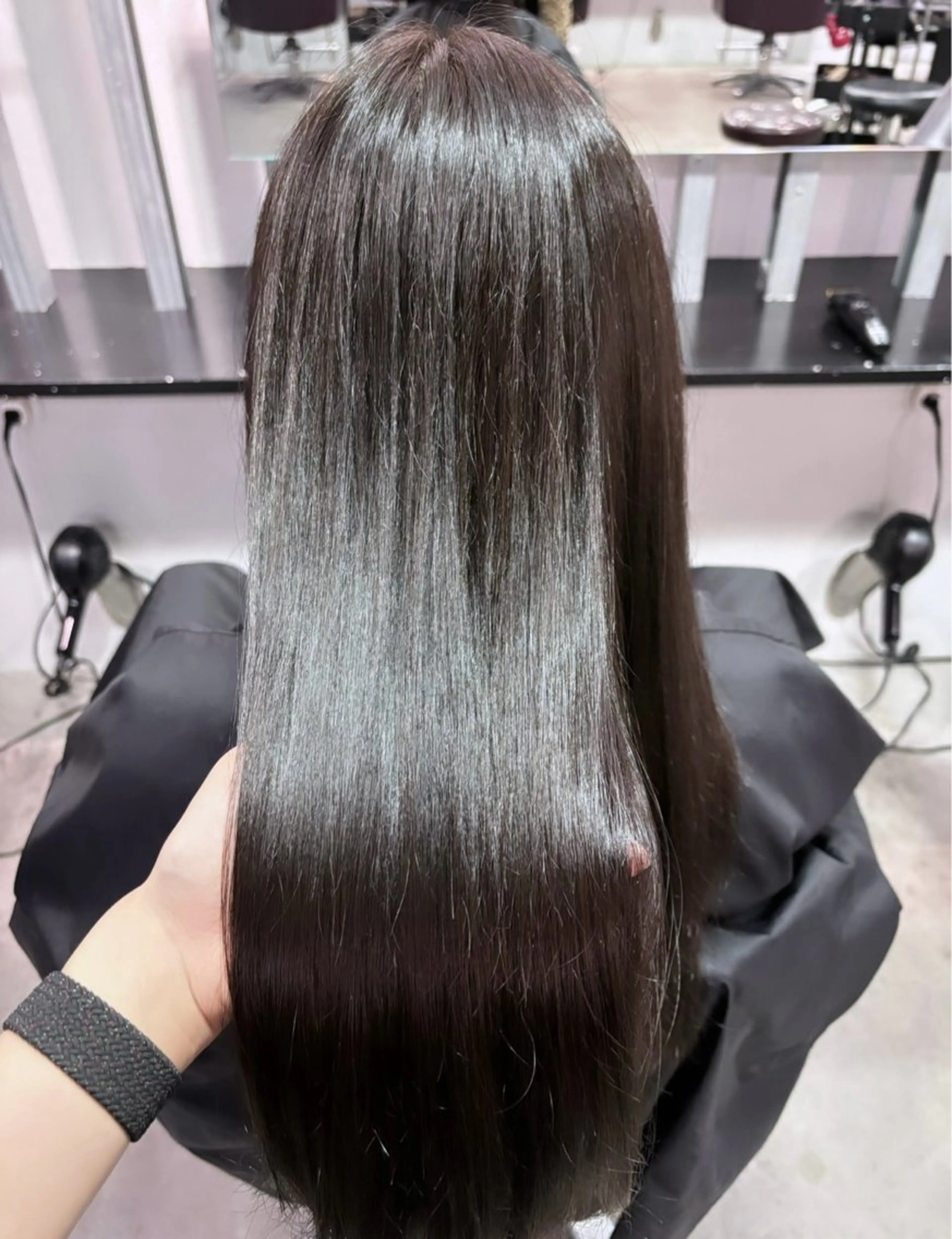 ロング パーマ こまつ まりやのヘアスタイル