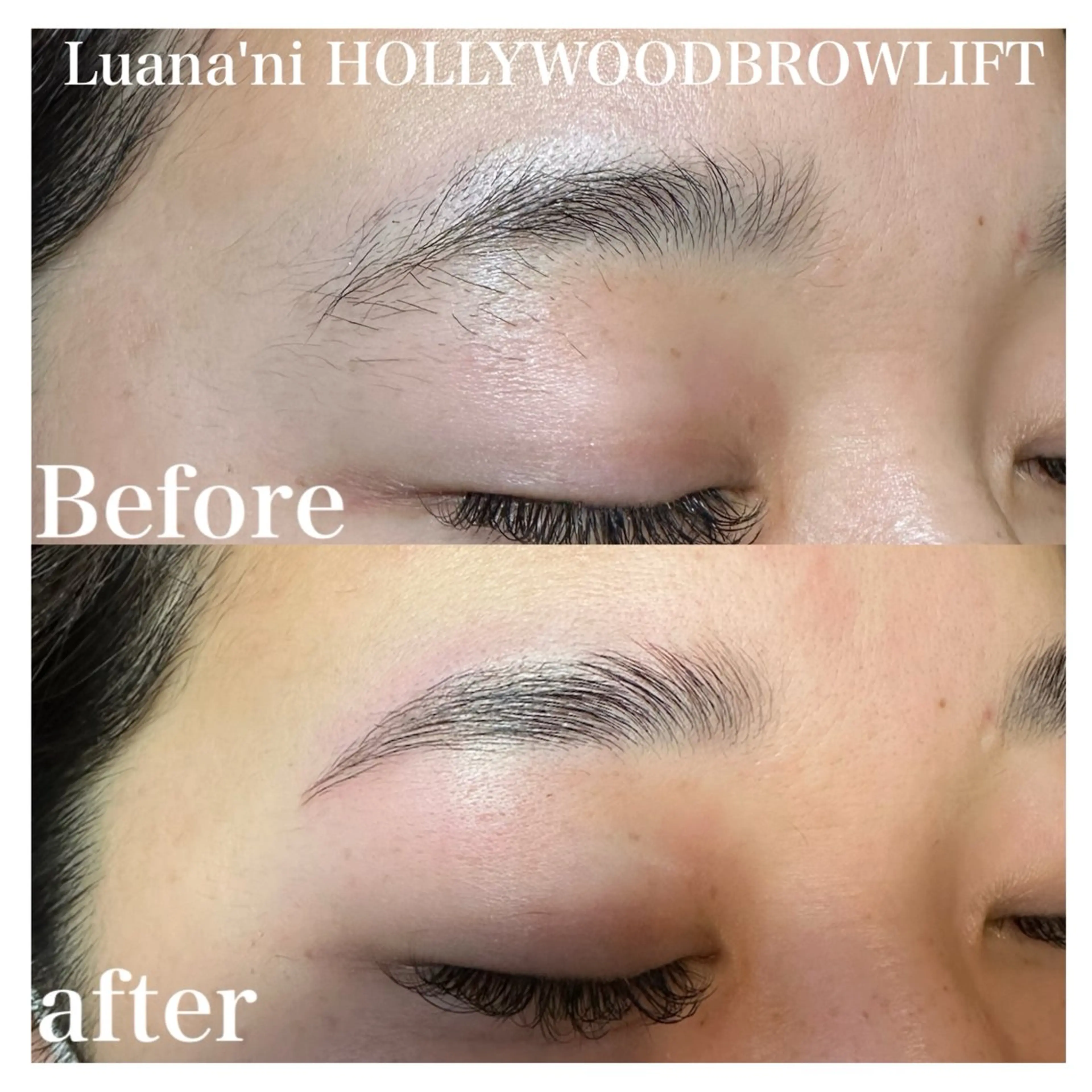 アイブロウ ハリウッドブロウリフト ateeyelash tomokoのマツエク・マツパデザイン