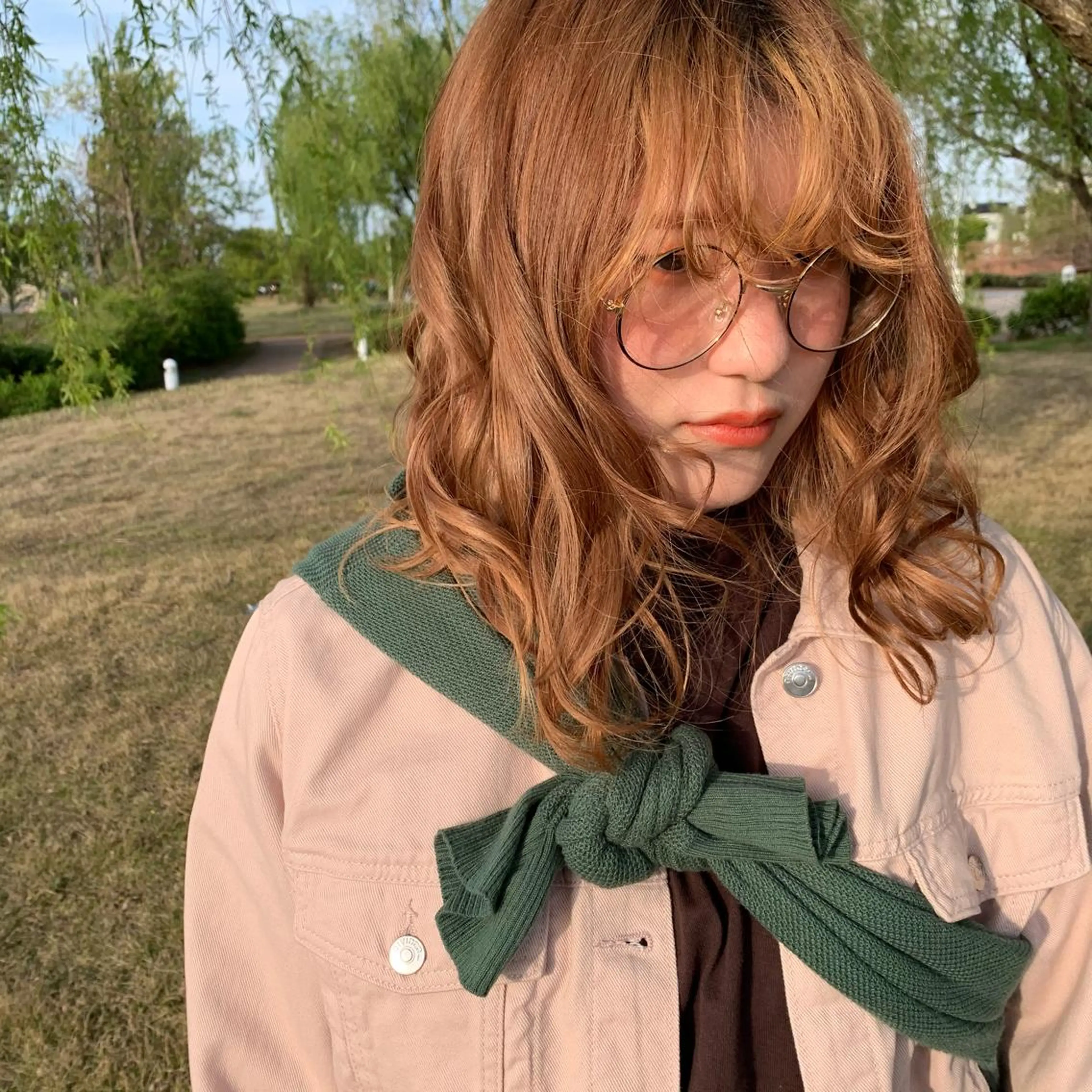 ミディアム 竹内 柚子のヘアスタイル