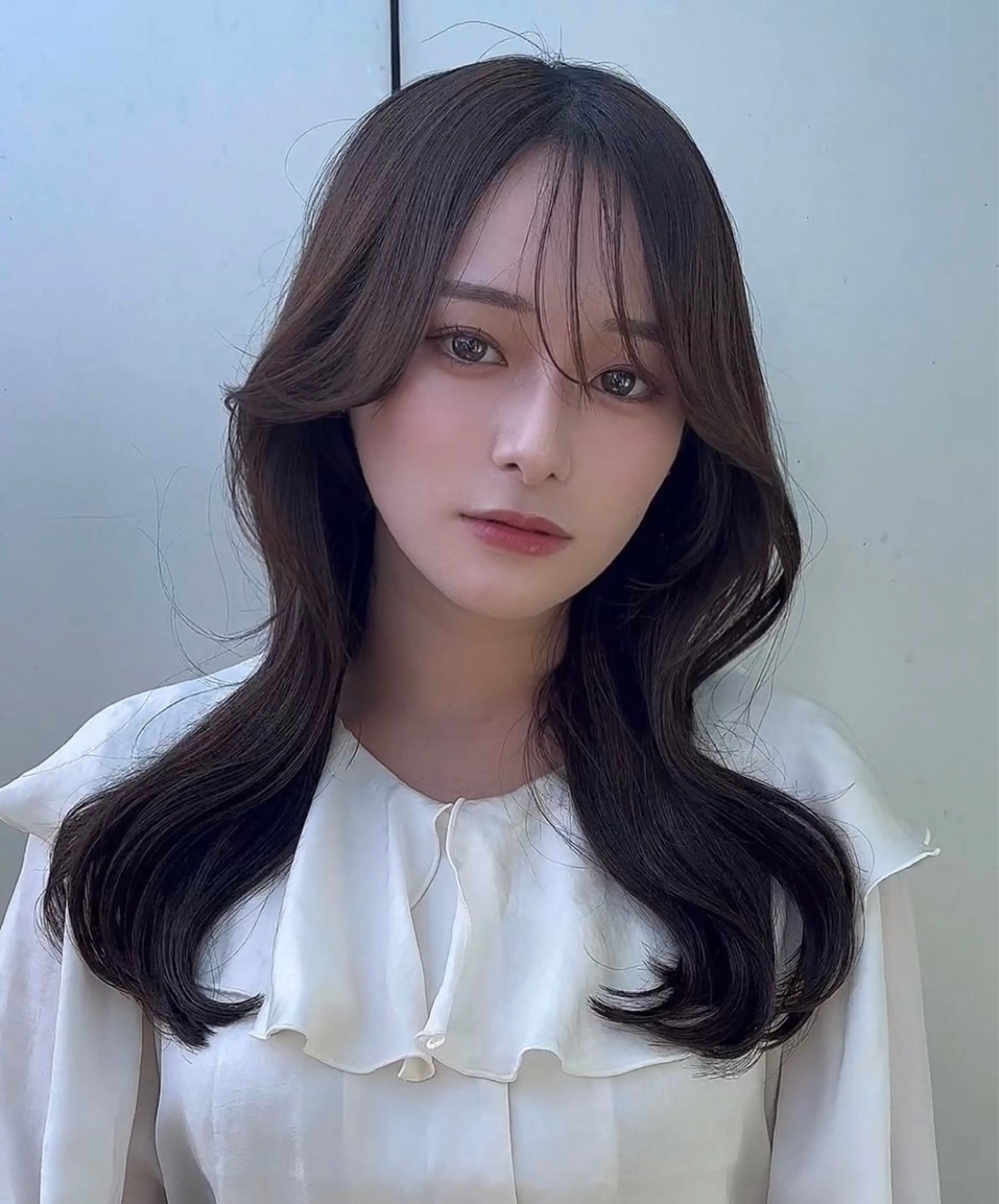 セミロング カラー カット ヘアカラー トリートメント 🌫️大人韓国ヘア 🌫️naoyaのヘアスタイル