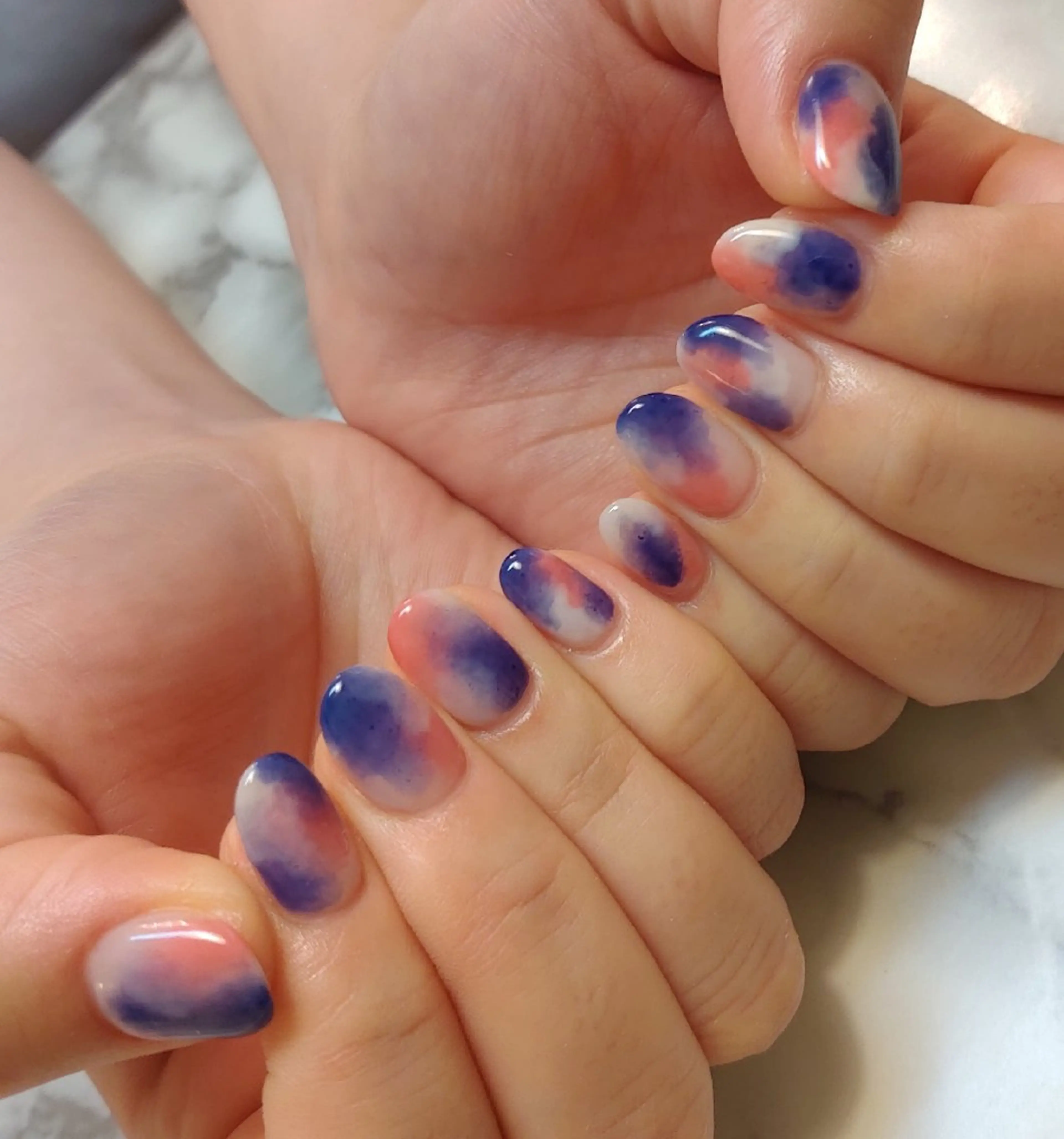 ネイル ニュアンスネイル ジェヌインネイル 河内のネイルデザイン