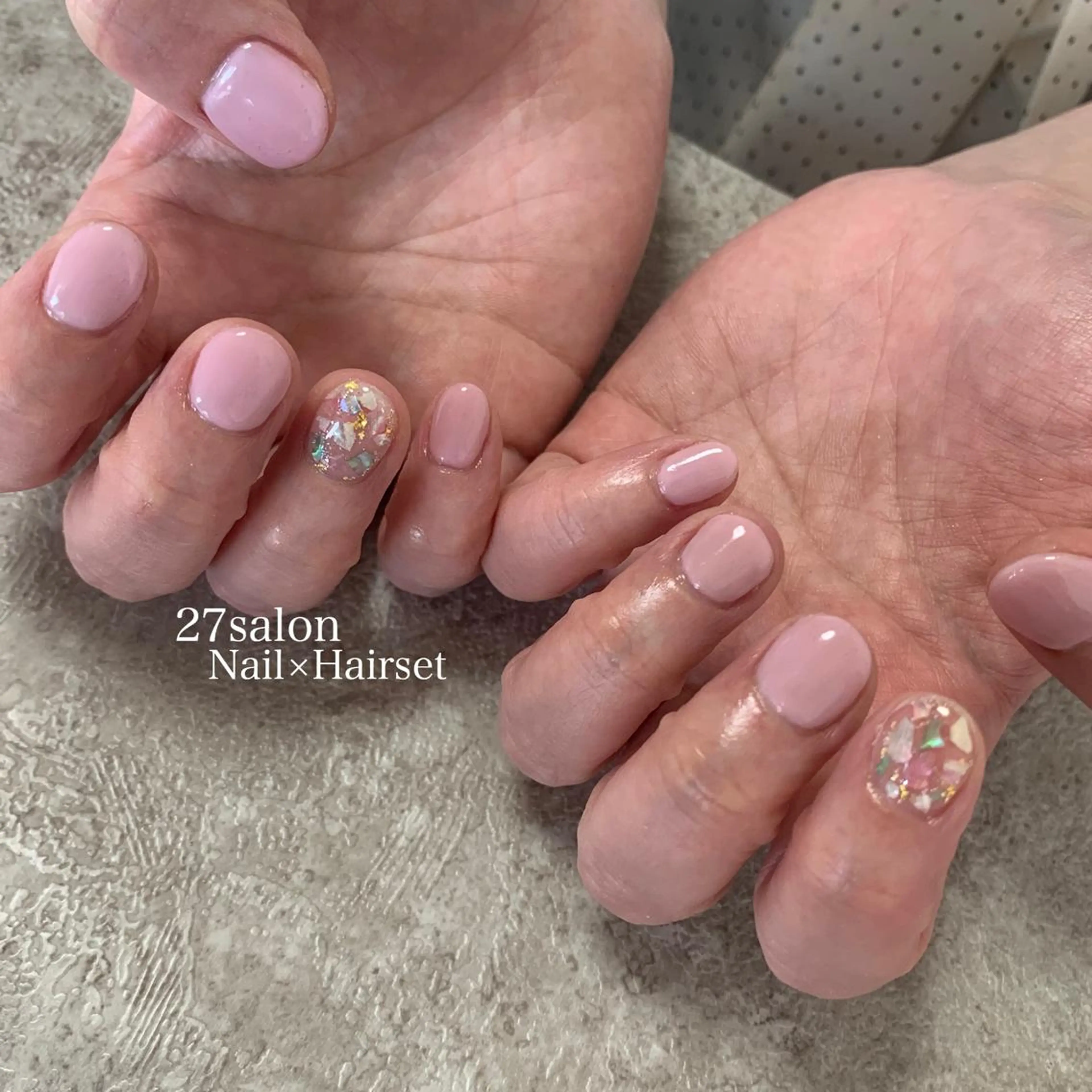 ネイル ピンク 27salon yuinaのネイルデザイン