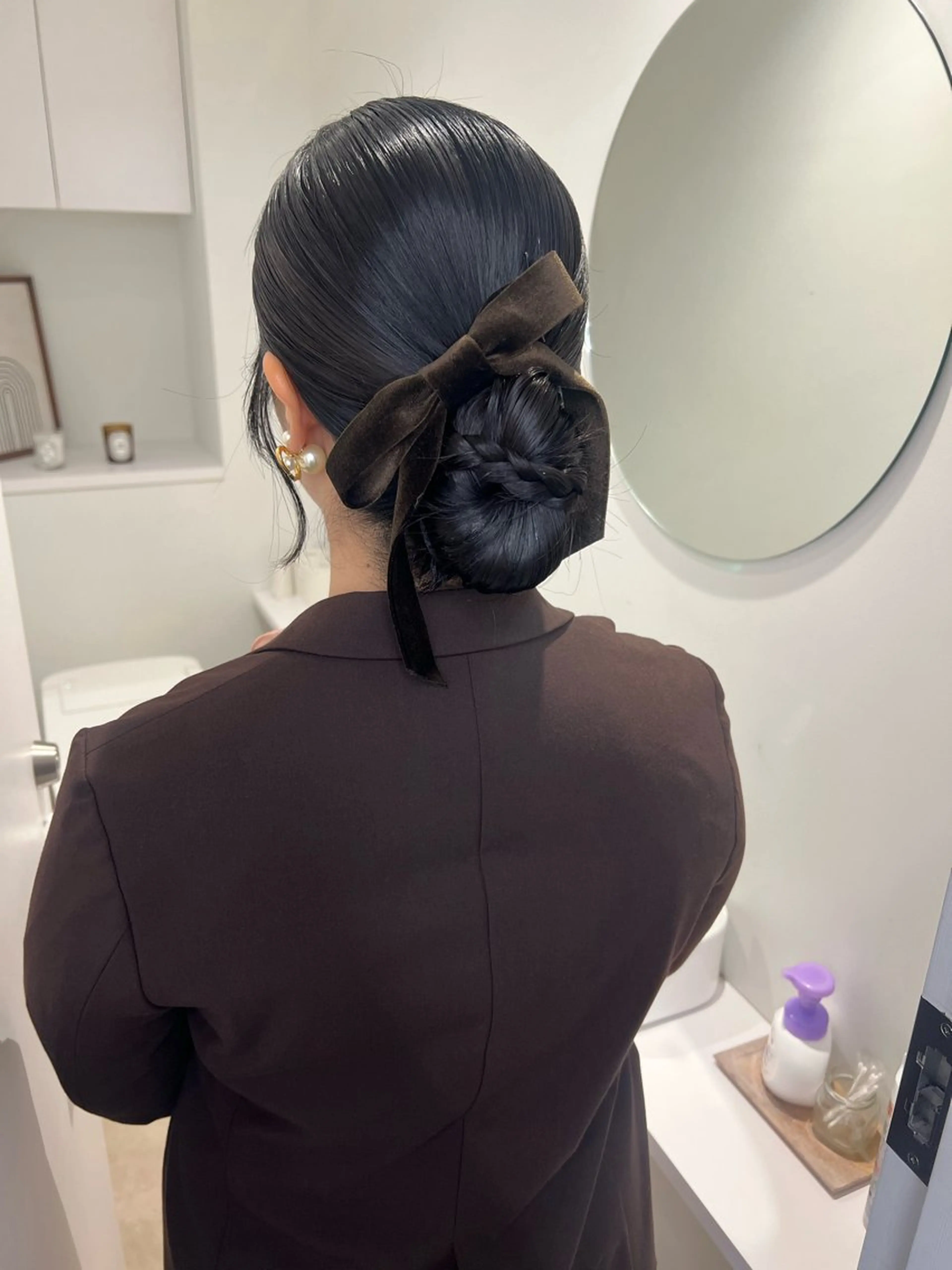 ヘアアレンジ ヘアセット アレンジ/ブラウン カラー HARU🕯のヘアスタイル