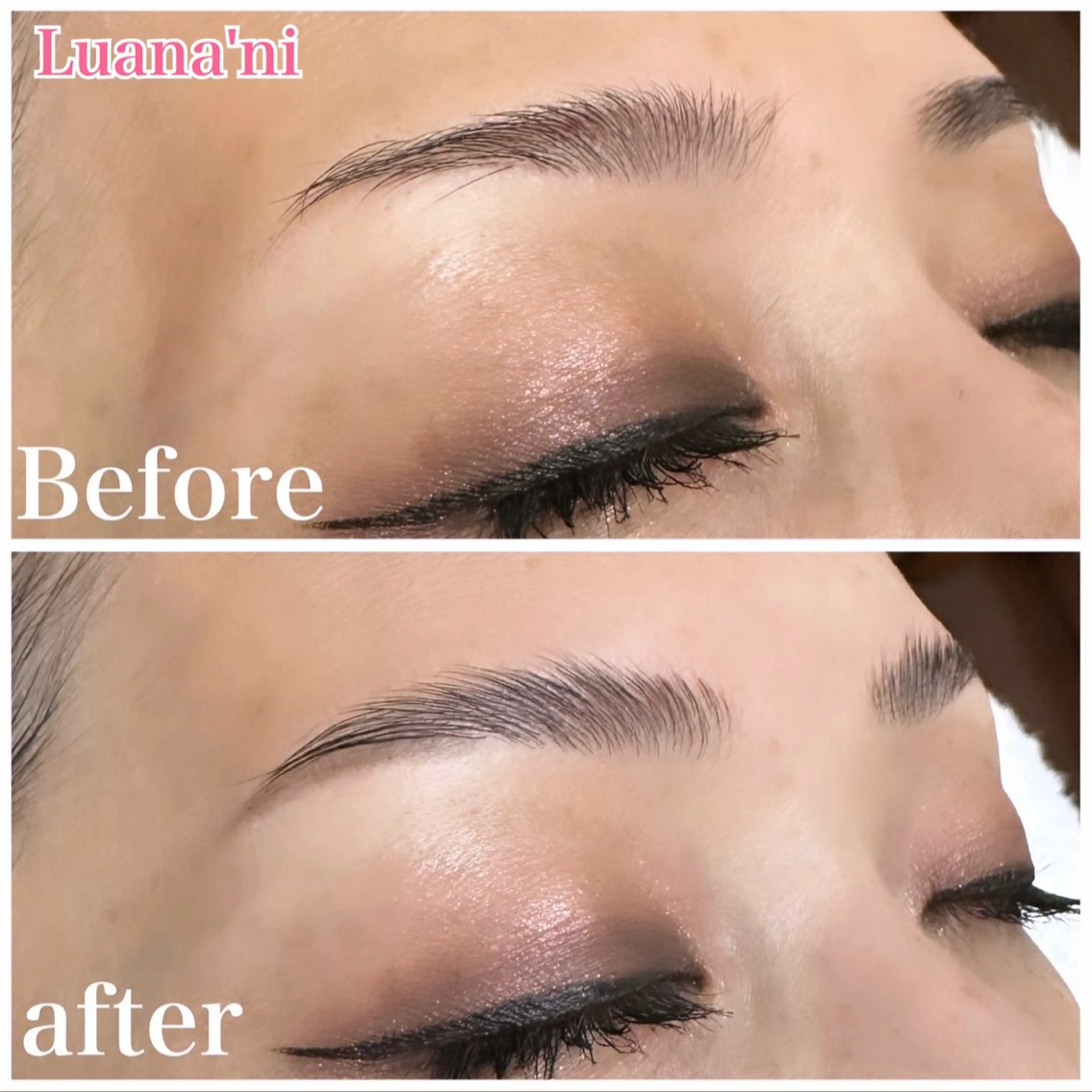 アイブロウ ハリウッドブロウリフト 眉毛ワックス脱毛 ateeyelash tomokoのマツエク・マツパデザイン