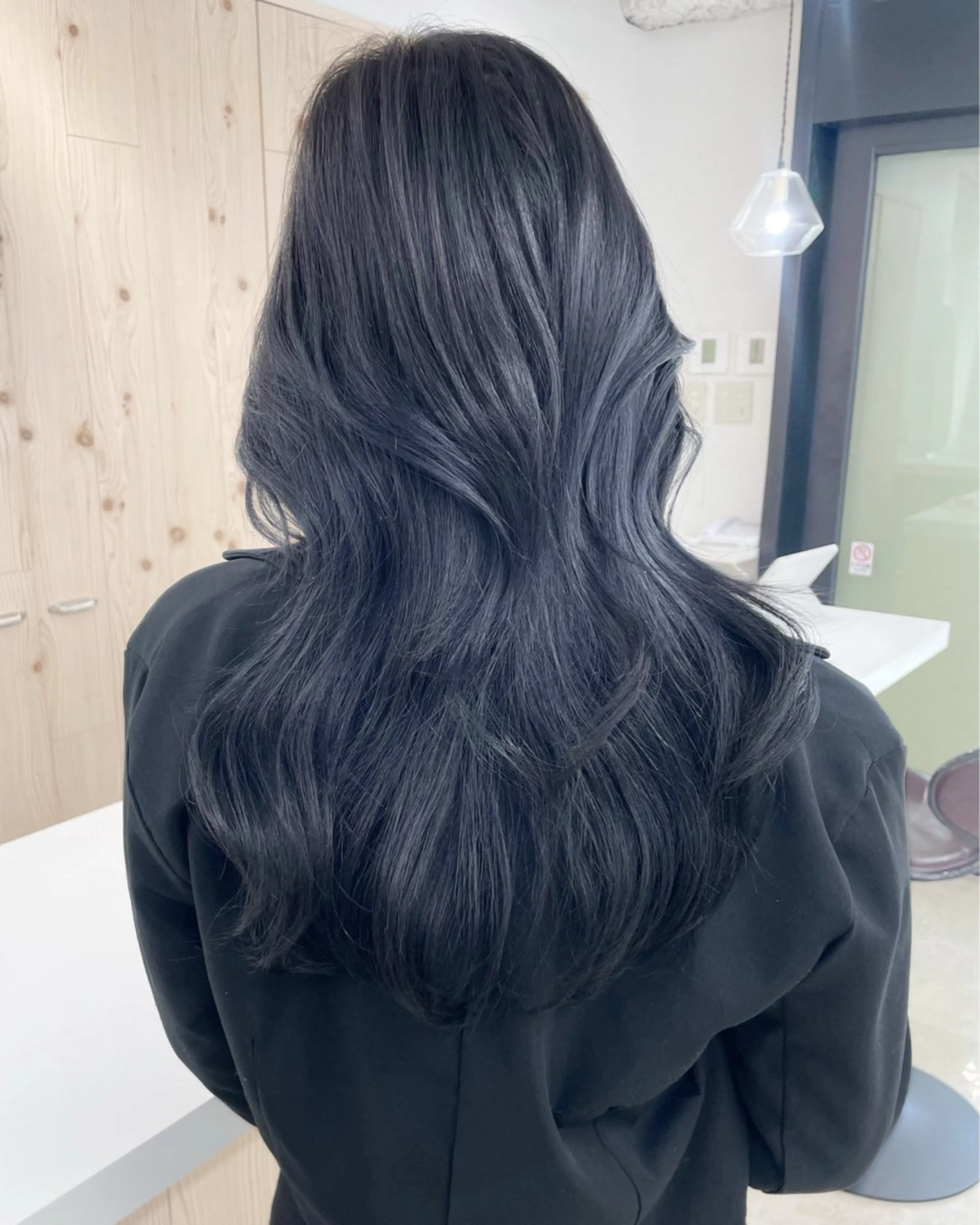 ロング カラー カット ヘアカラー トリートメント ヘアセット 新宿/韓国ヘア/ 髪質改善ストレートのヘアスタイル