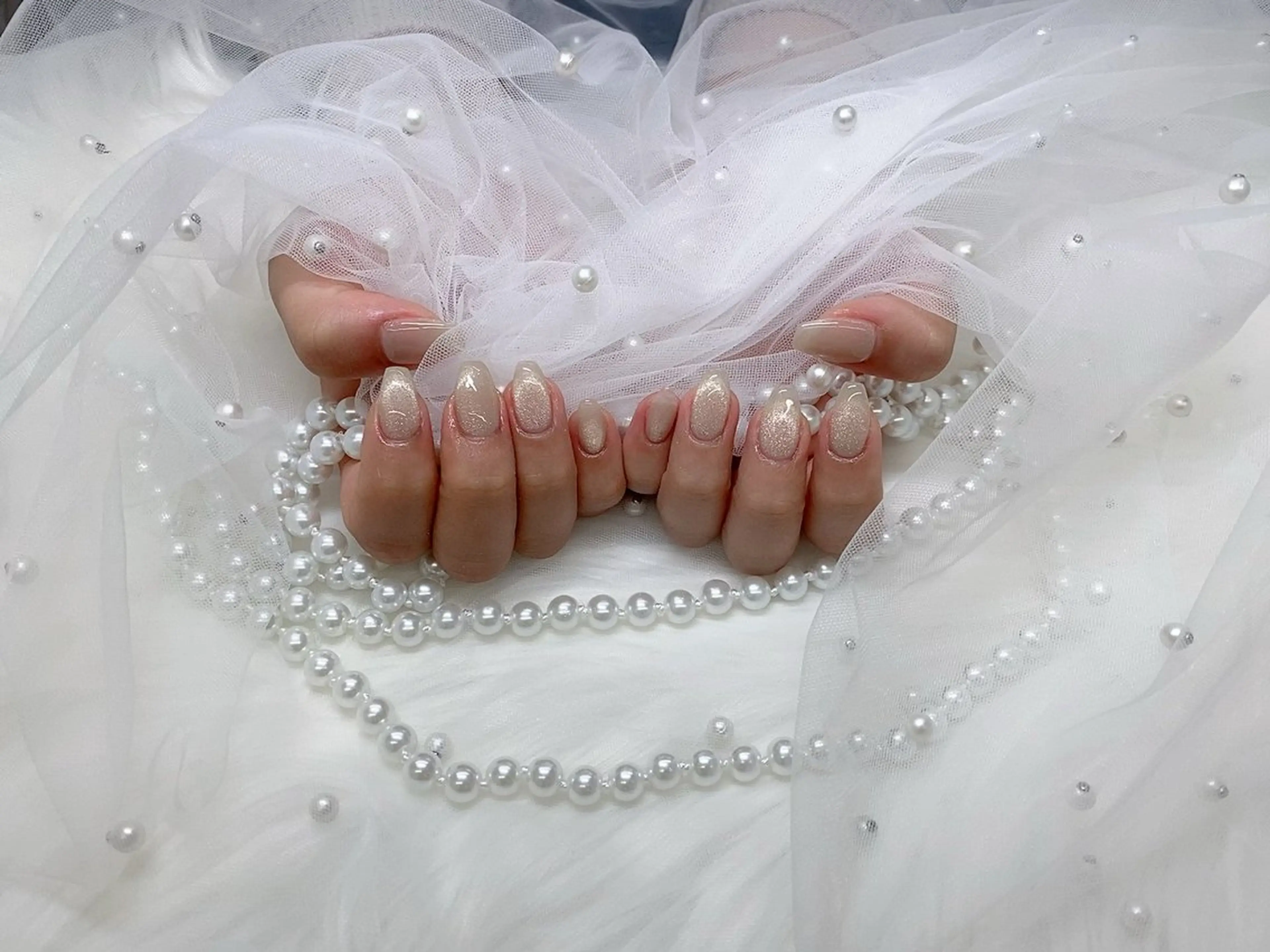 ネイル フレンチネイル マグネットネイル マグネットフレンチ ア カリのネイルデザイン