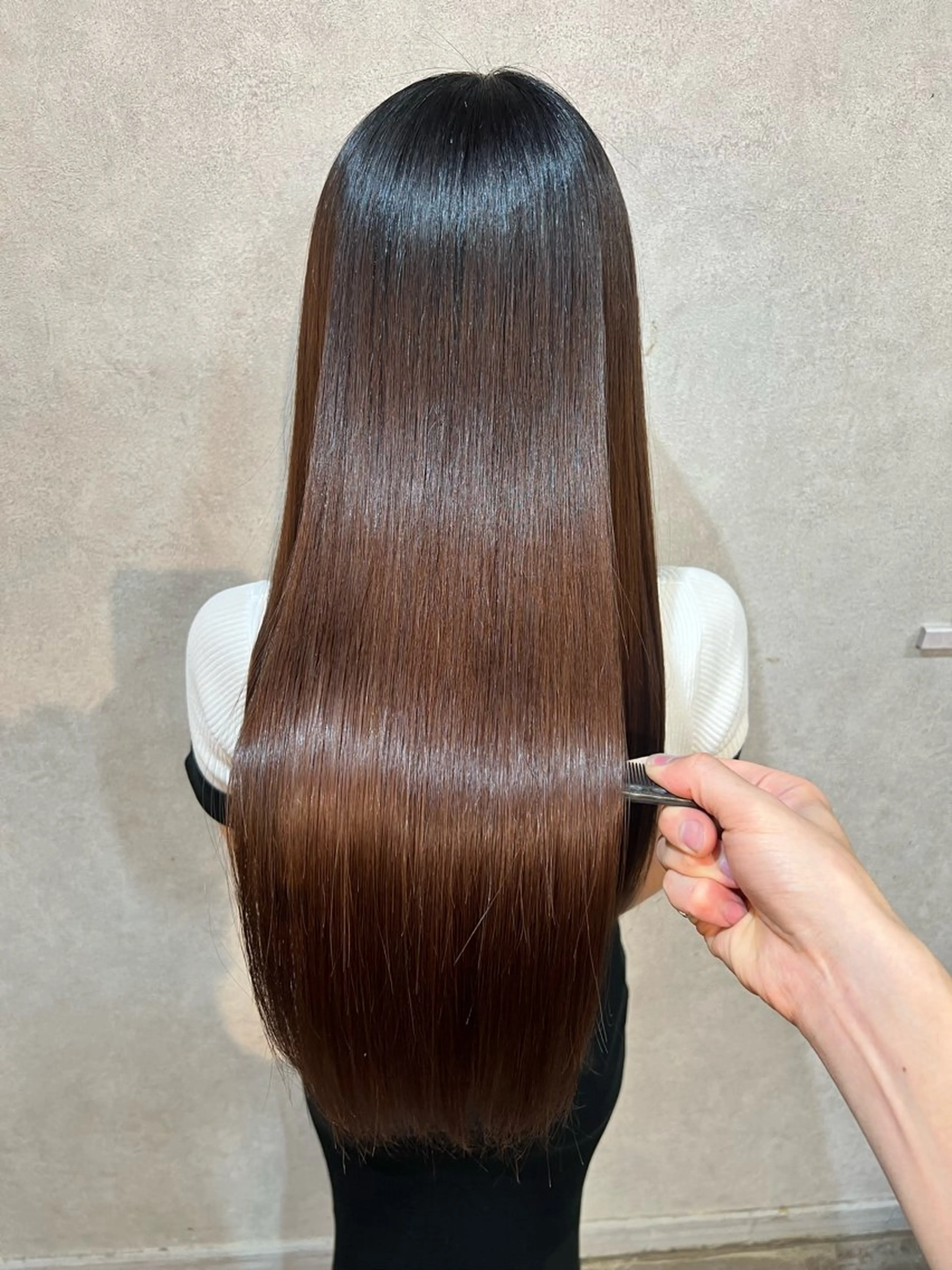 ロング 縮毛矯正 髪質改善/透明感カラ ーKYOSUKE⛓️のヘアスタイル