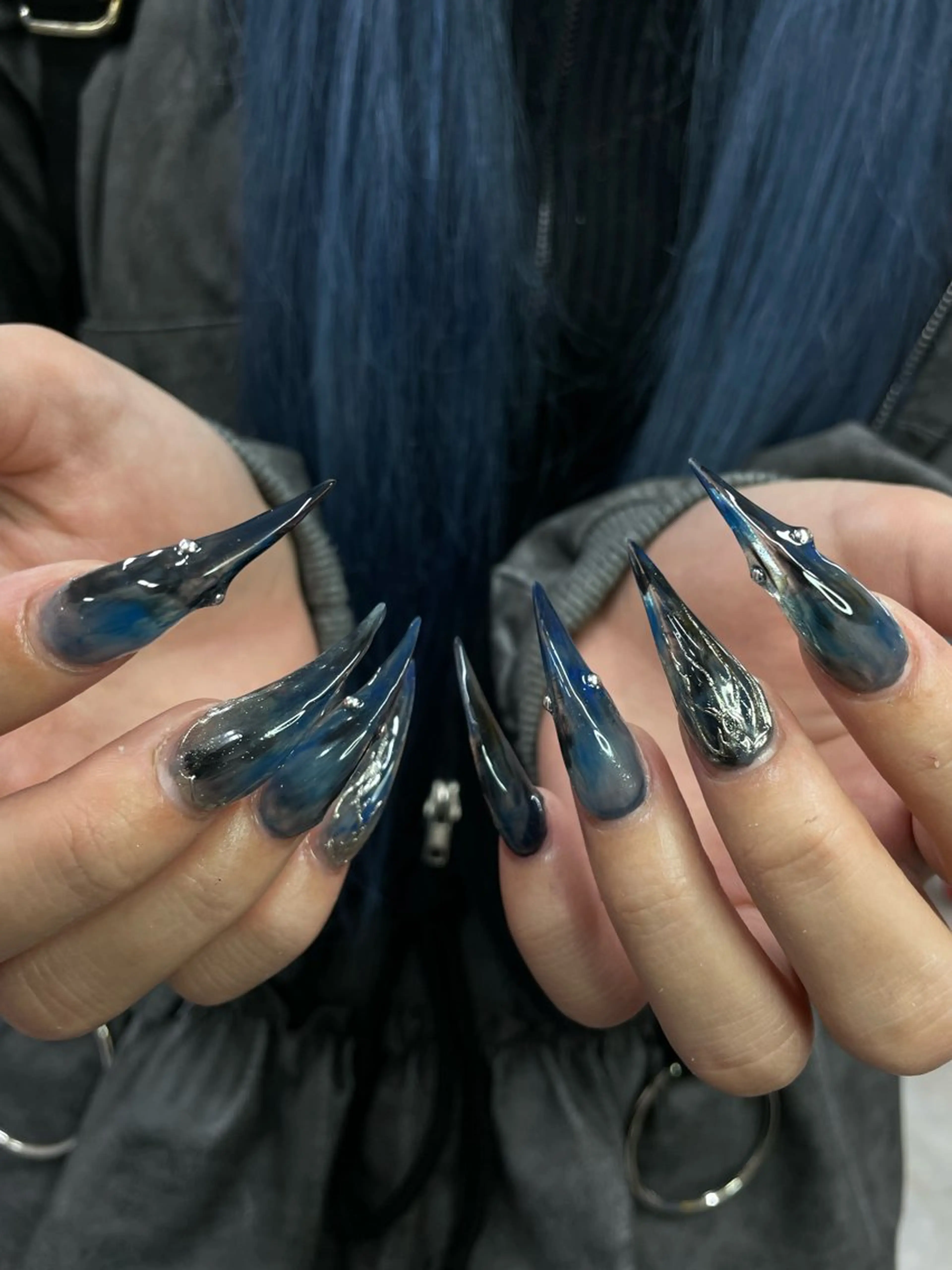 ネイル ハンドネイル ひめか🫁 推し概念・個性派のネイルデザイン