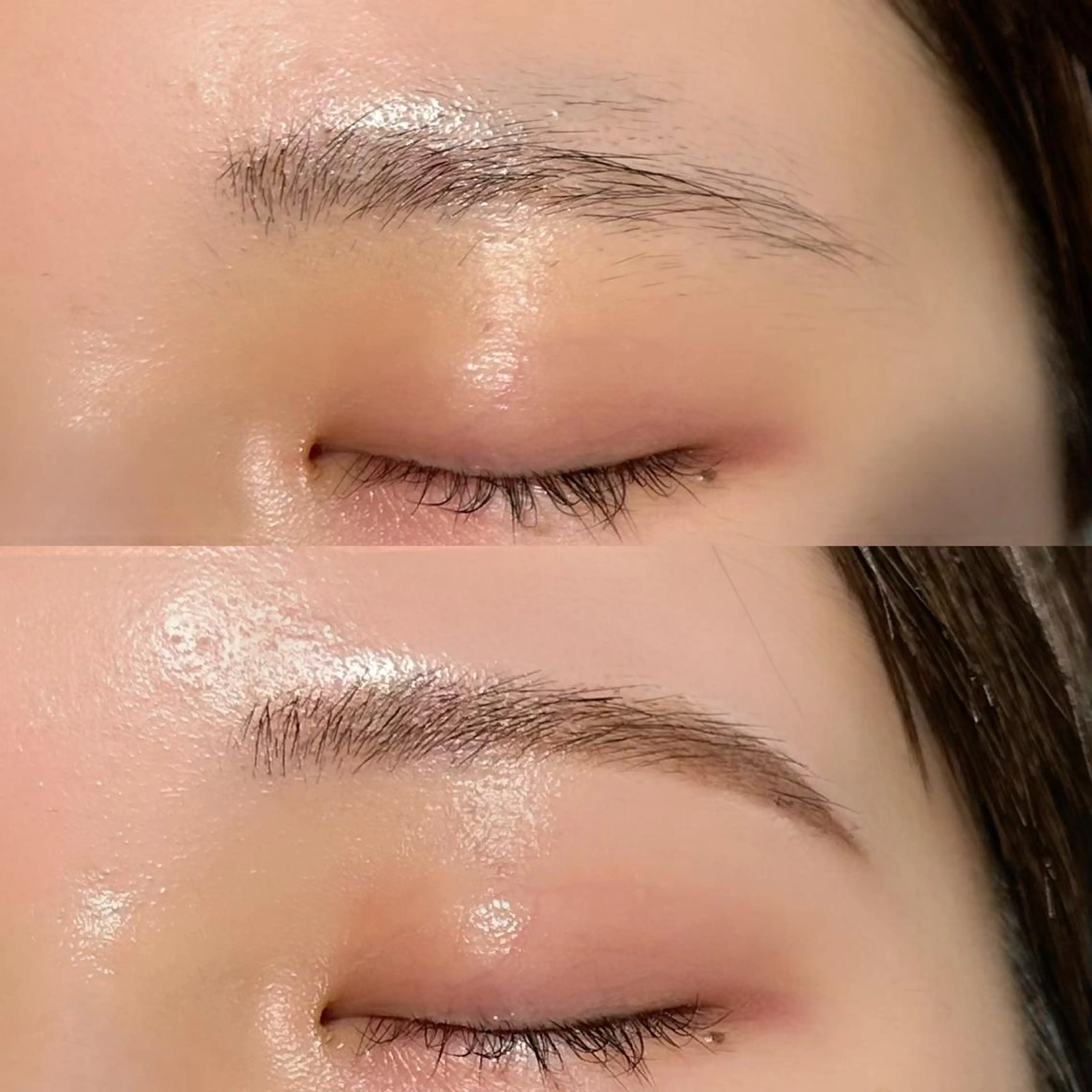 アイブロウ ワックス脱毛 眉カット 🎀🩶韓国風束感 エク/マナミ🪽のマツエク・マツパデザイン