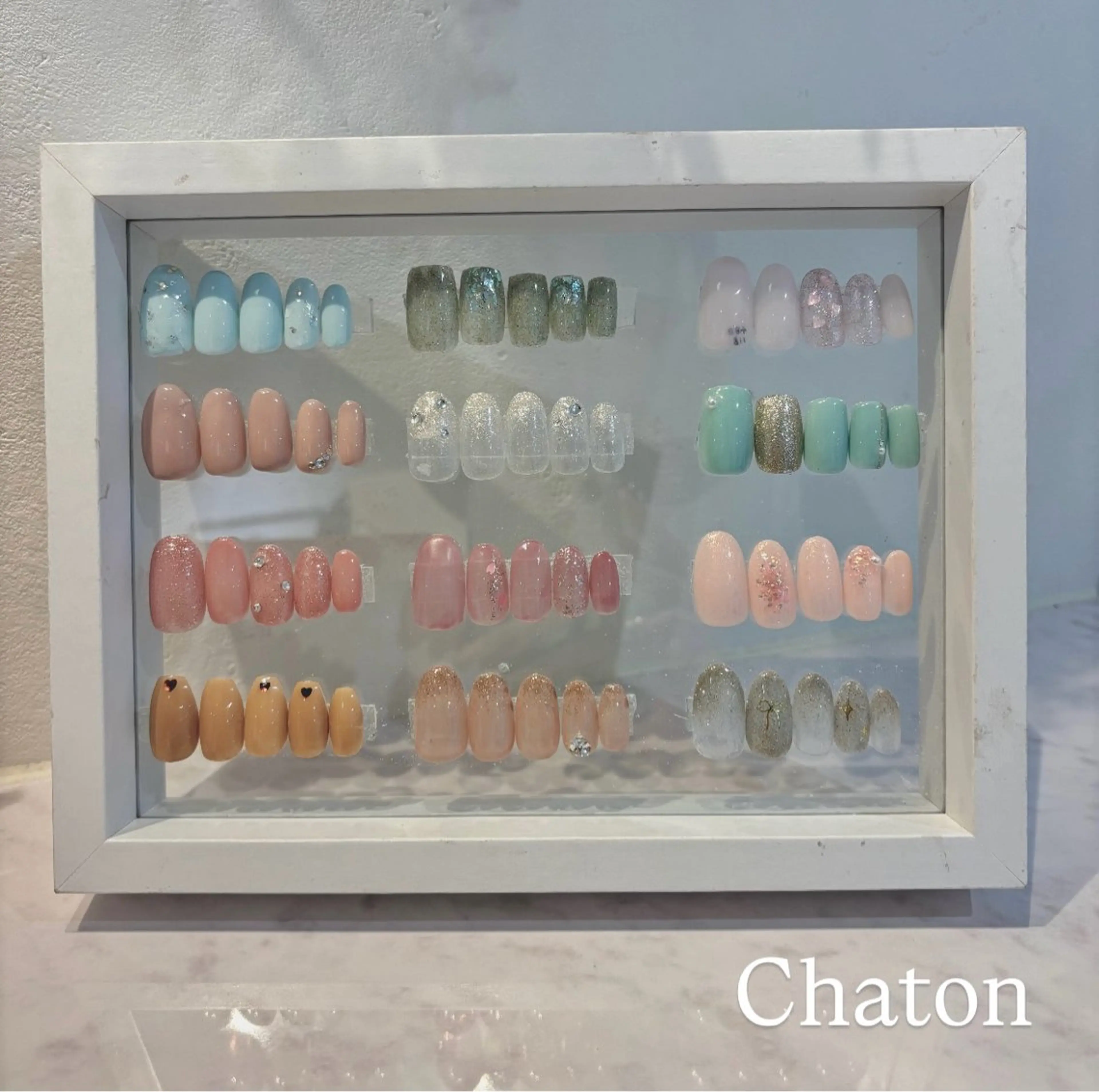 ネイル オフィスネイル シンプルネイル chaton𓂃𓈒 MIKAMIのネイルデザイン
