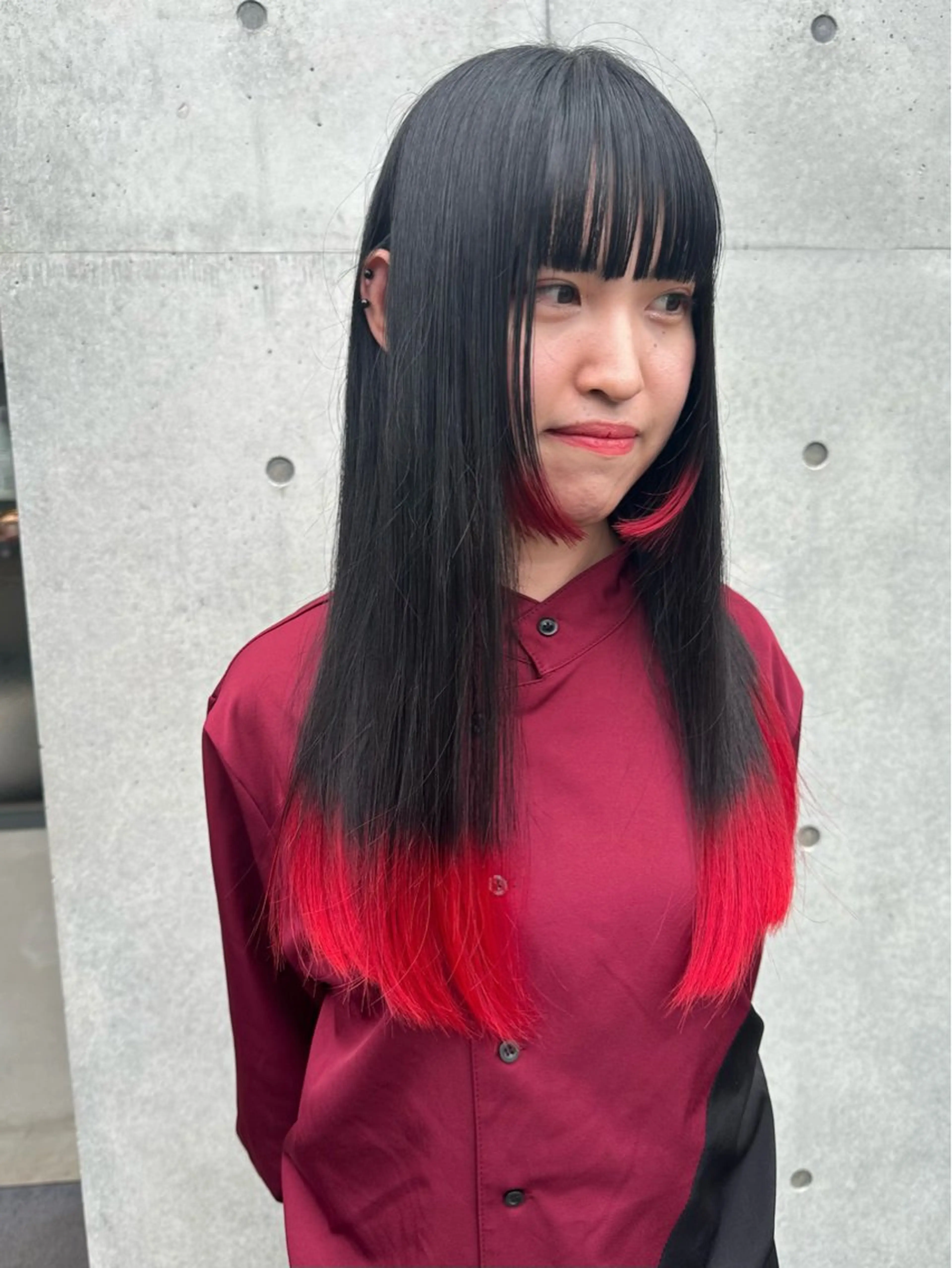 ロング カラー ボブ/似合わせカット /ニュアンスカラーのヘアスタイル