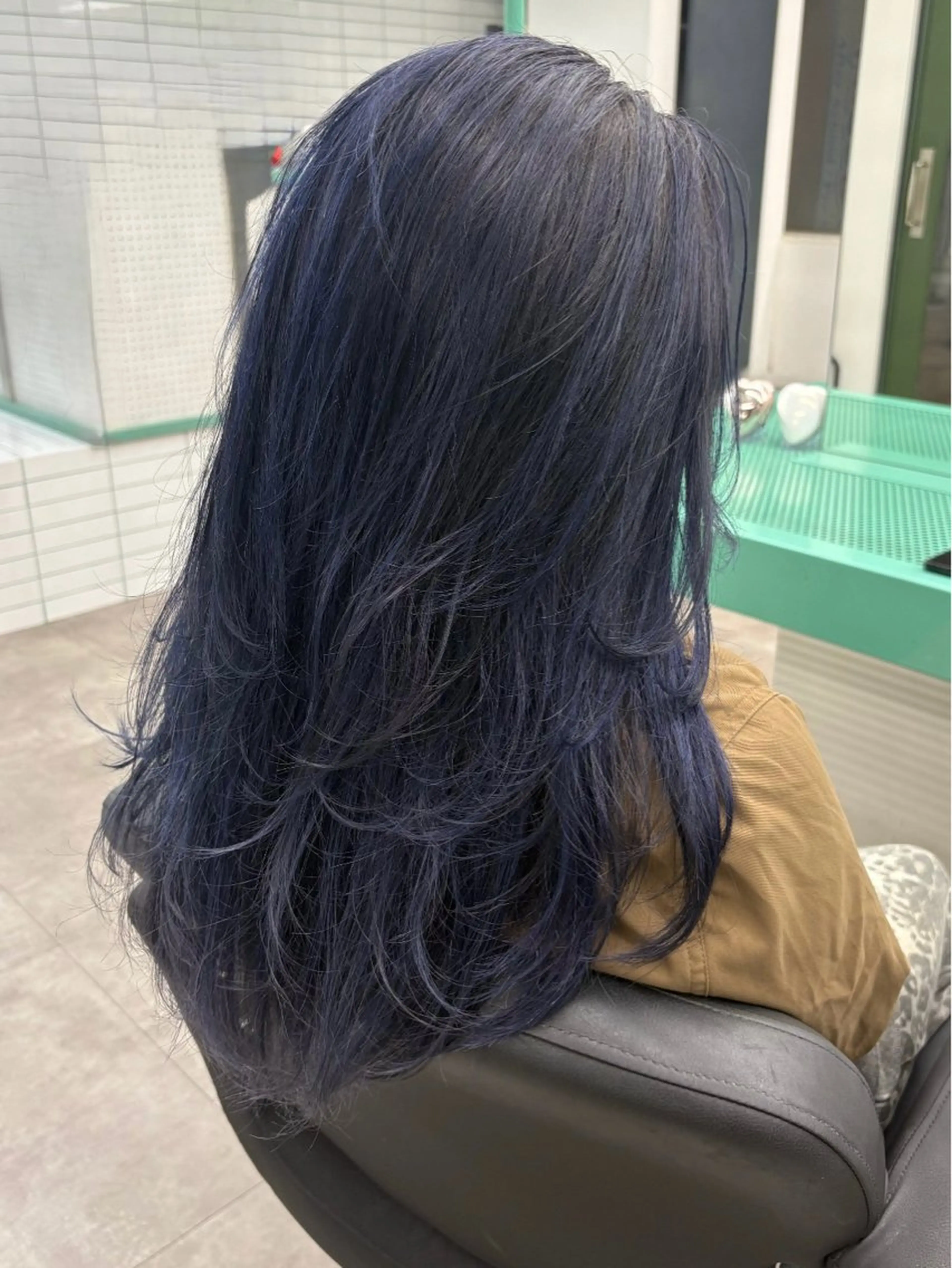 ロング ハイライト カット ヘアカラー トリートメント Miyu🌊/海外 風ハイライトのヘアスタイル