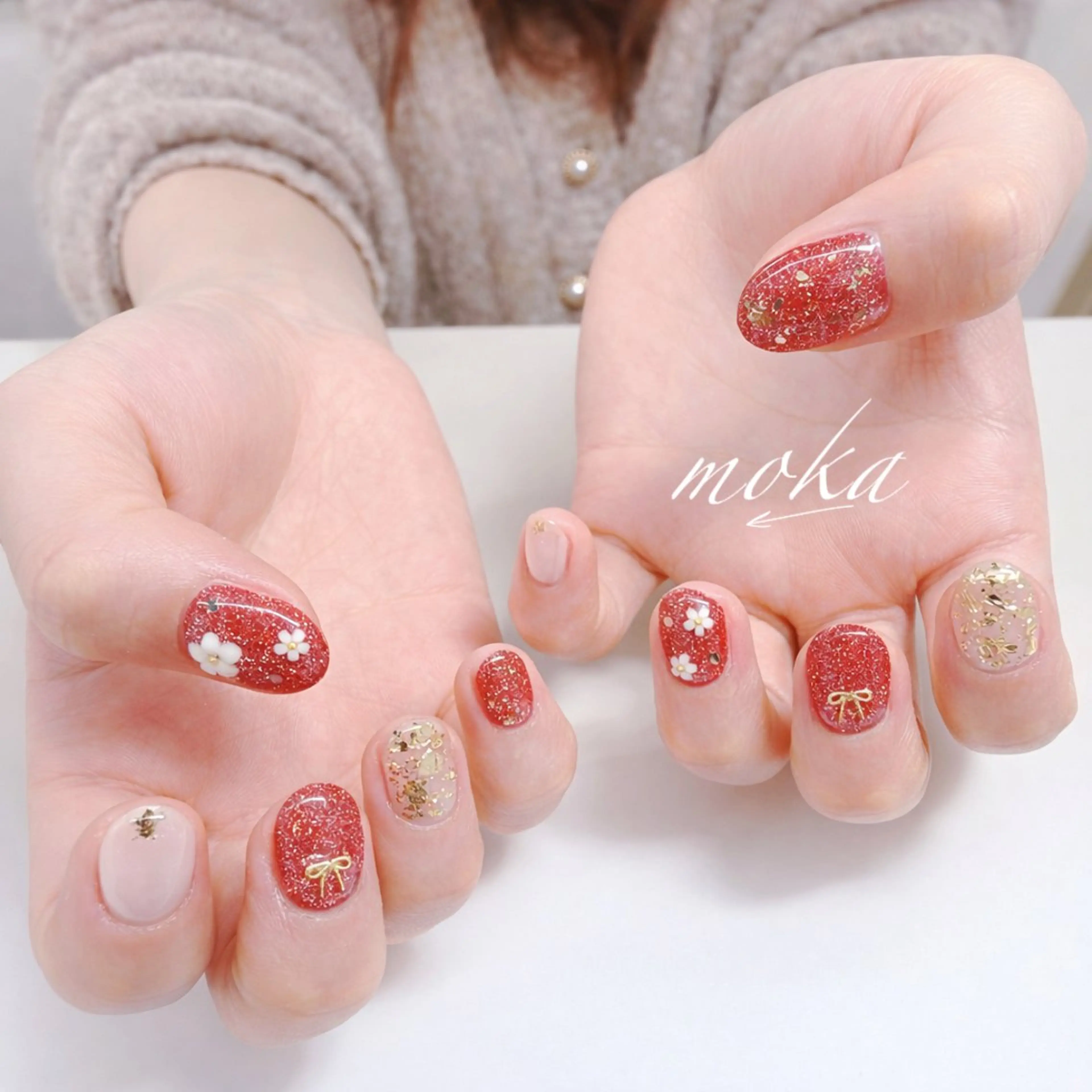 ネイル 胡蝶蘭レディースサロ ンNailMOKAのネイルデザイン