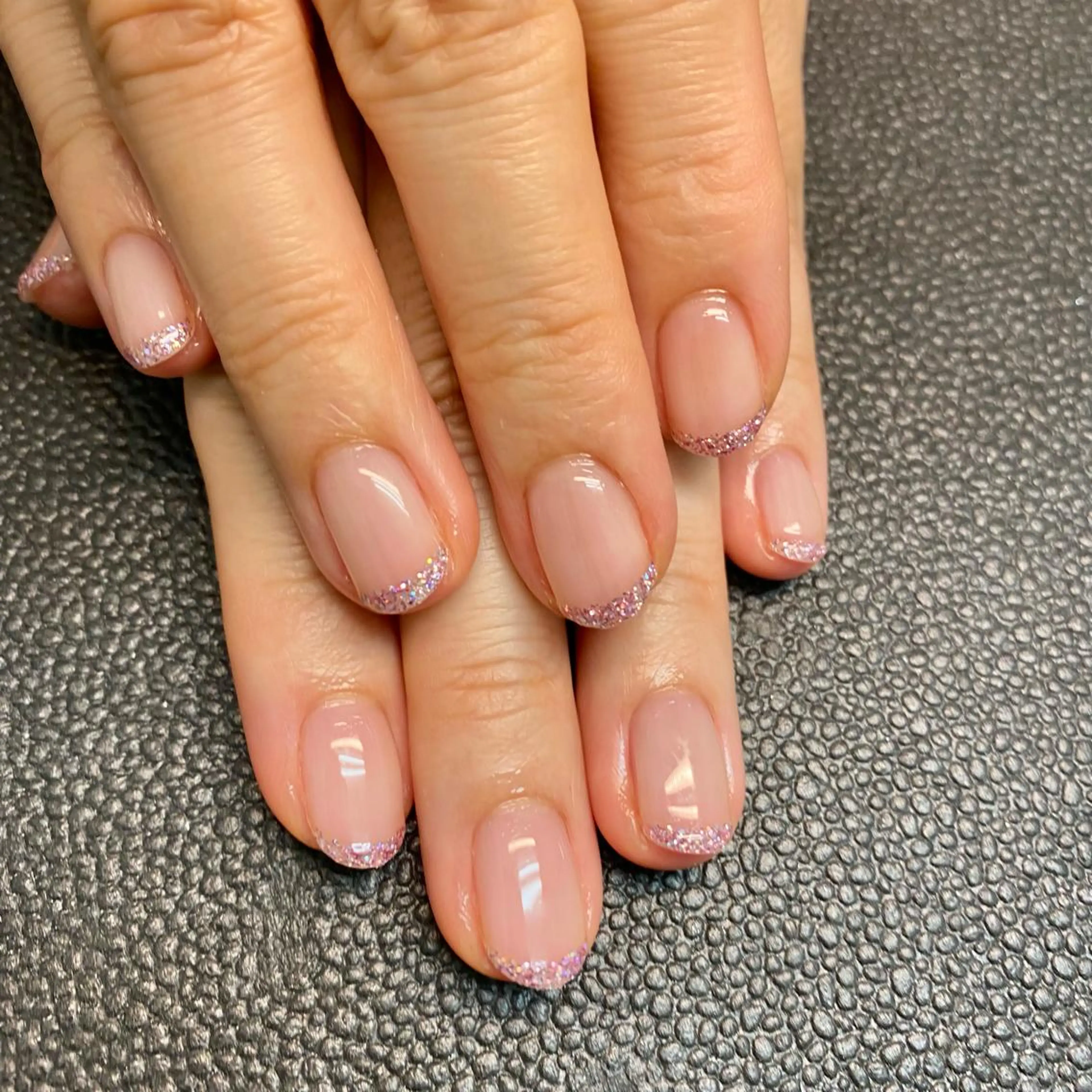 ネイル ラメ(グリッター) ピンク kagami マイのネイルデザイン