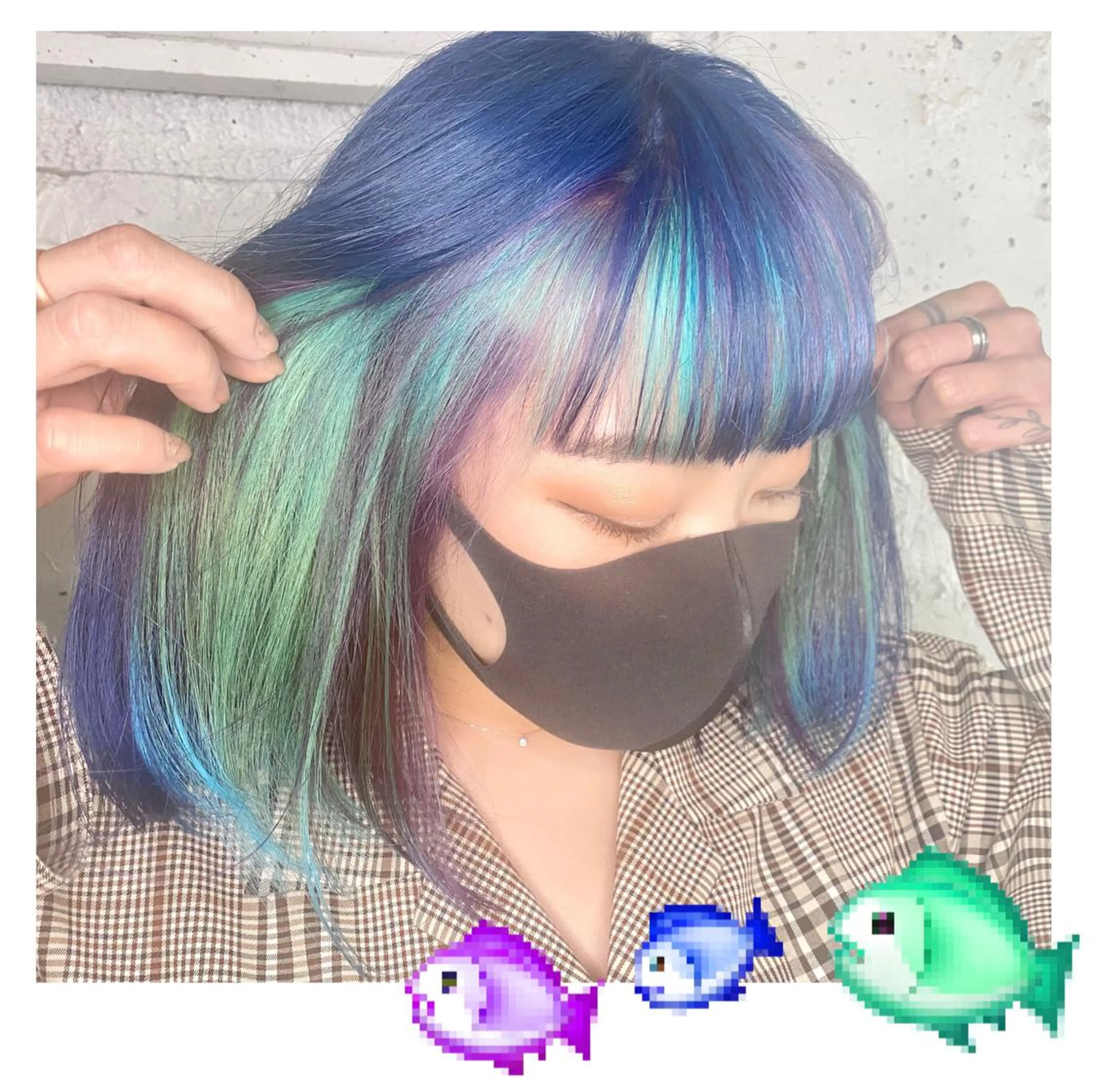 ショート カラー GARU-ガル-所属・TSUNO🦖 派手髪/オタク美容師のヘアスタイル