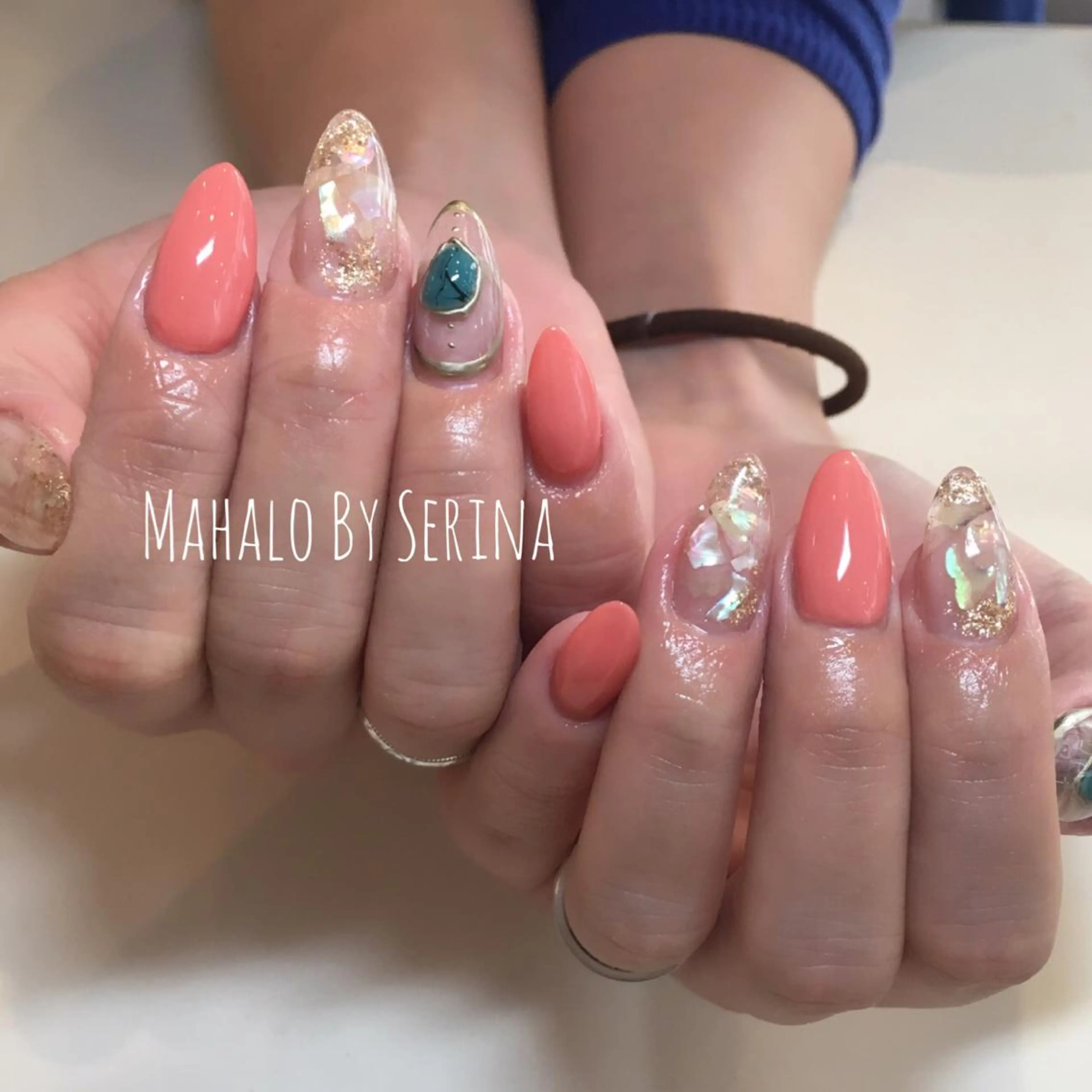 セミロング カラー ネイル ワンカラーネイル スカルプネイル SUNNY BAE. SERINAのネイルデザイン