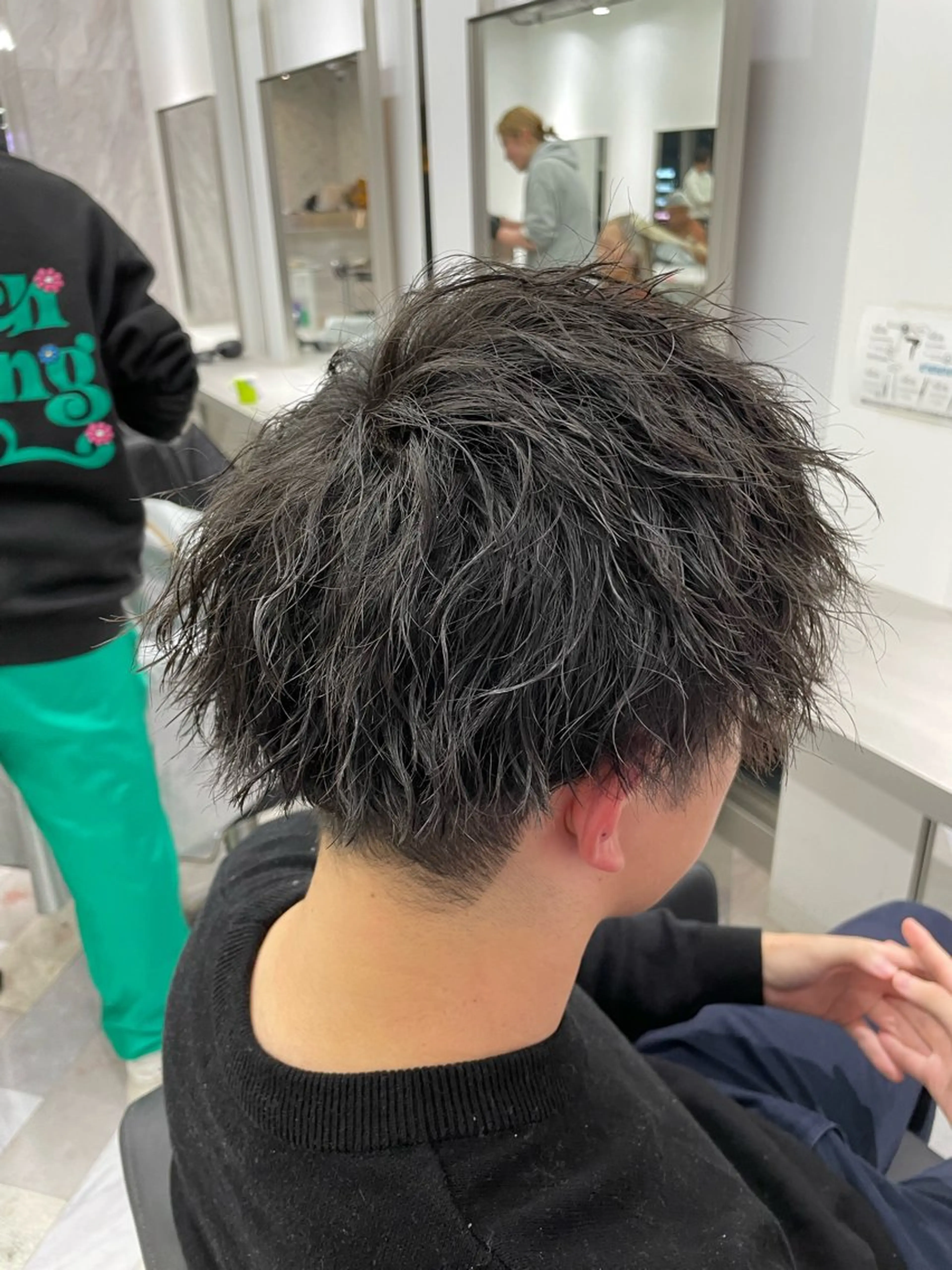 ショート パーマ メンズ カット パーマ パーマ&ブリーチ /飯牟田/GEAR.のヘアスタイル