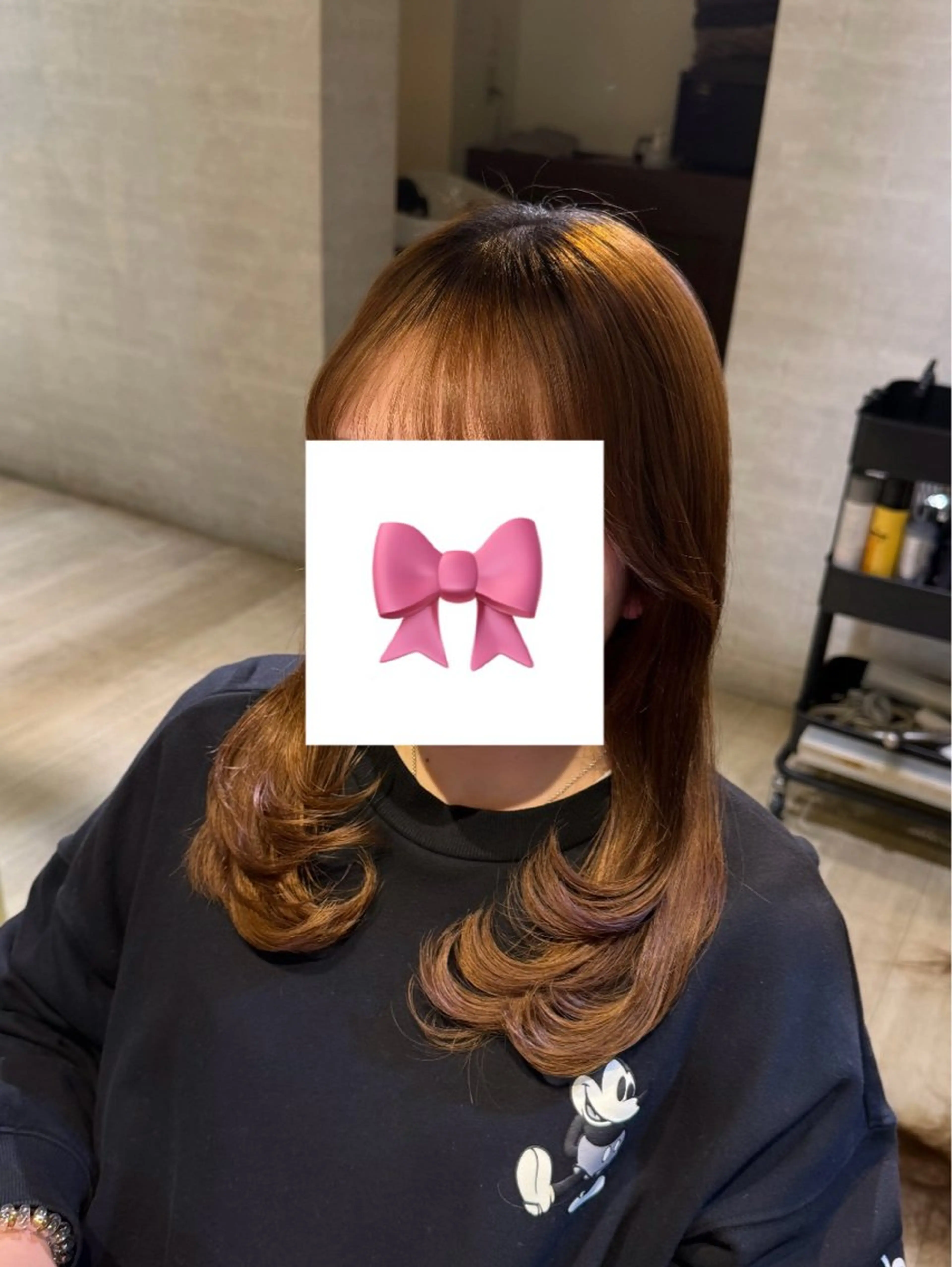 ミディアム モデル/武蔵新城 /あやな🎀のヘアスタイル