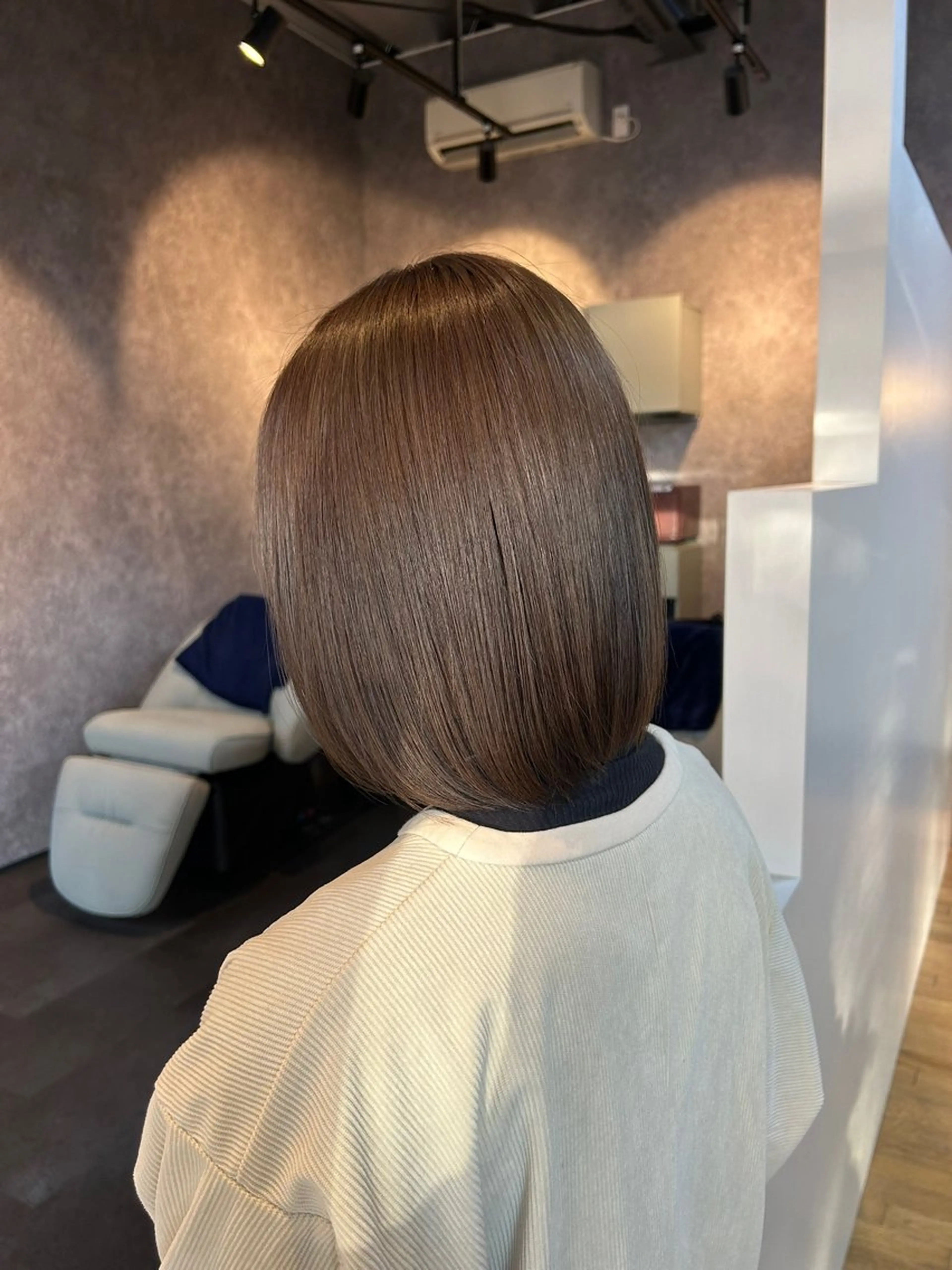 ミディアム カット ヘアカラー トリートメント レディース特化/ 前橋/よしかわあんみのヘアスタイル