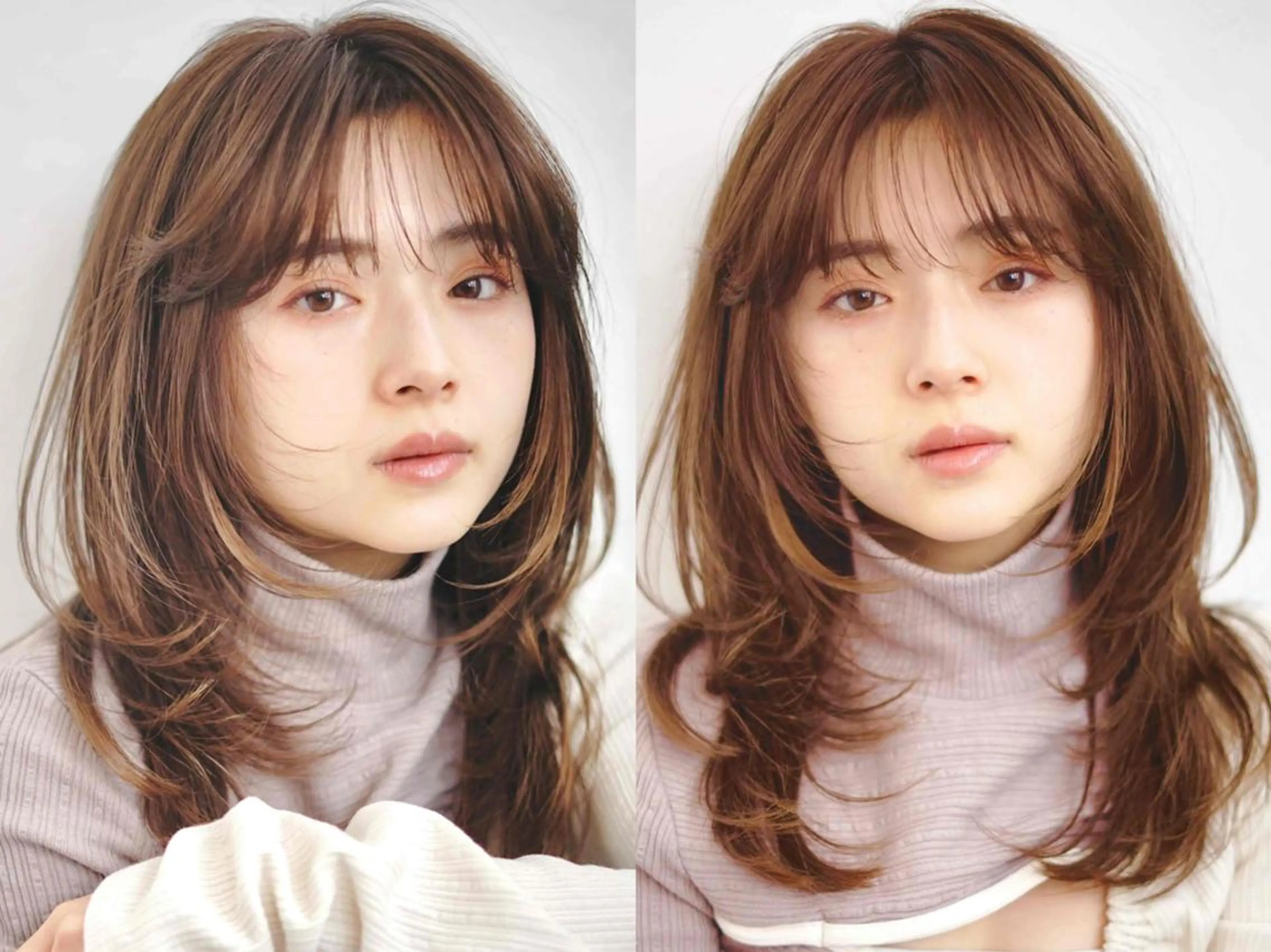 セミロング カラー ショートボブ ハイライトカラー ボブ 顔まわりレイヤー ハッシュカット Neolive plus所属・前田 裕介のヘアスタイル