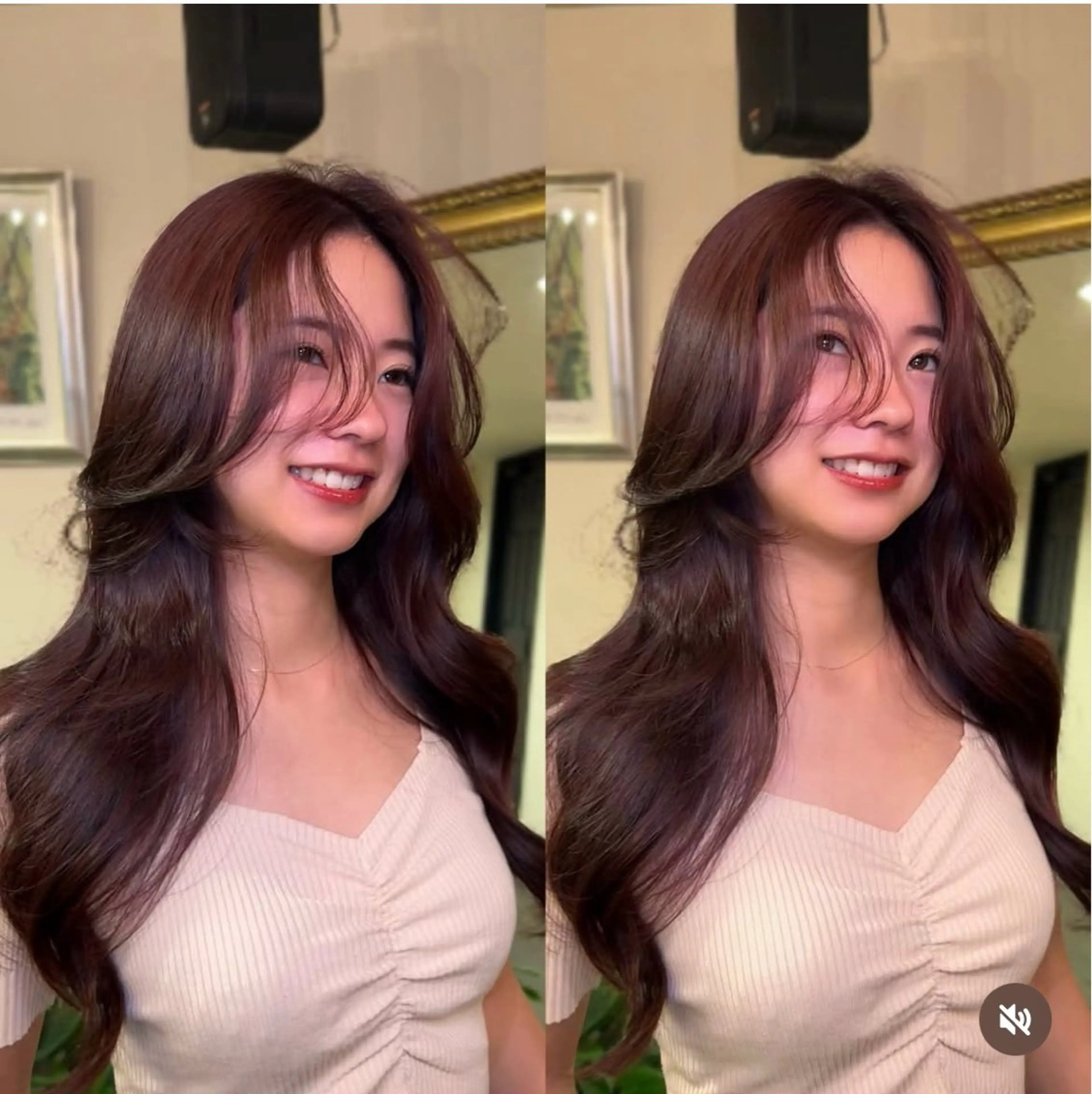 ロング カラー ブラウンカラー レッドカラー レッドブラウン レイヤーカット ワンホンレイヤー ✂︎✂︎MOMO池袋 EMANON③🩵のヘアスタイル