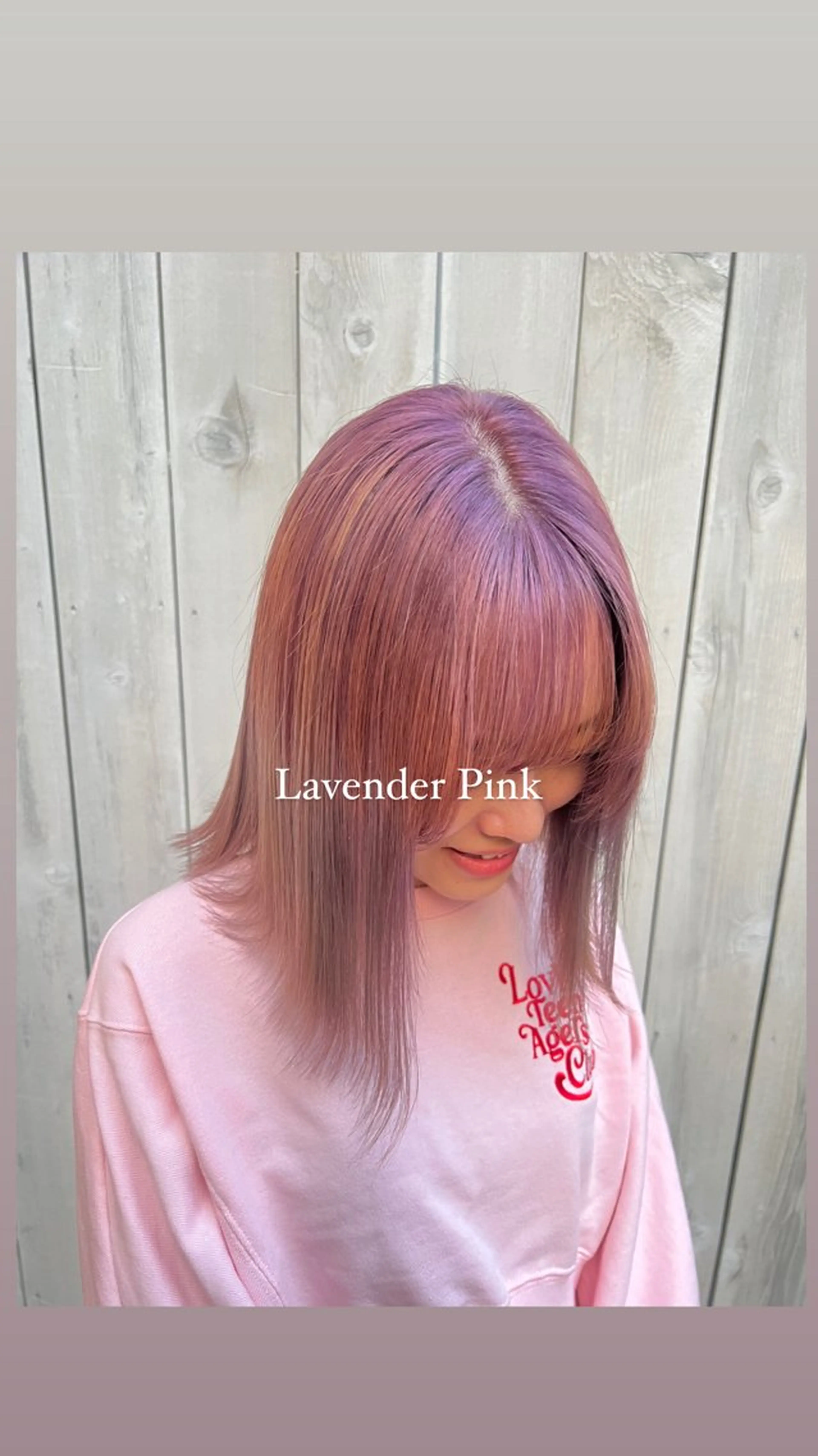 ミディアム カラー ブリーチ ケアブリーチ ハイトーンカラー ピンクカラー カット ヘアカラー ハイライト/インナー /ブリーチ/レイヤーのヘアスタイル