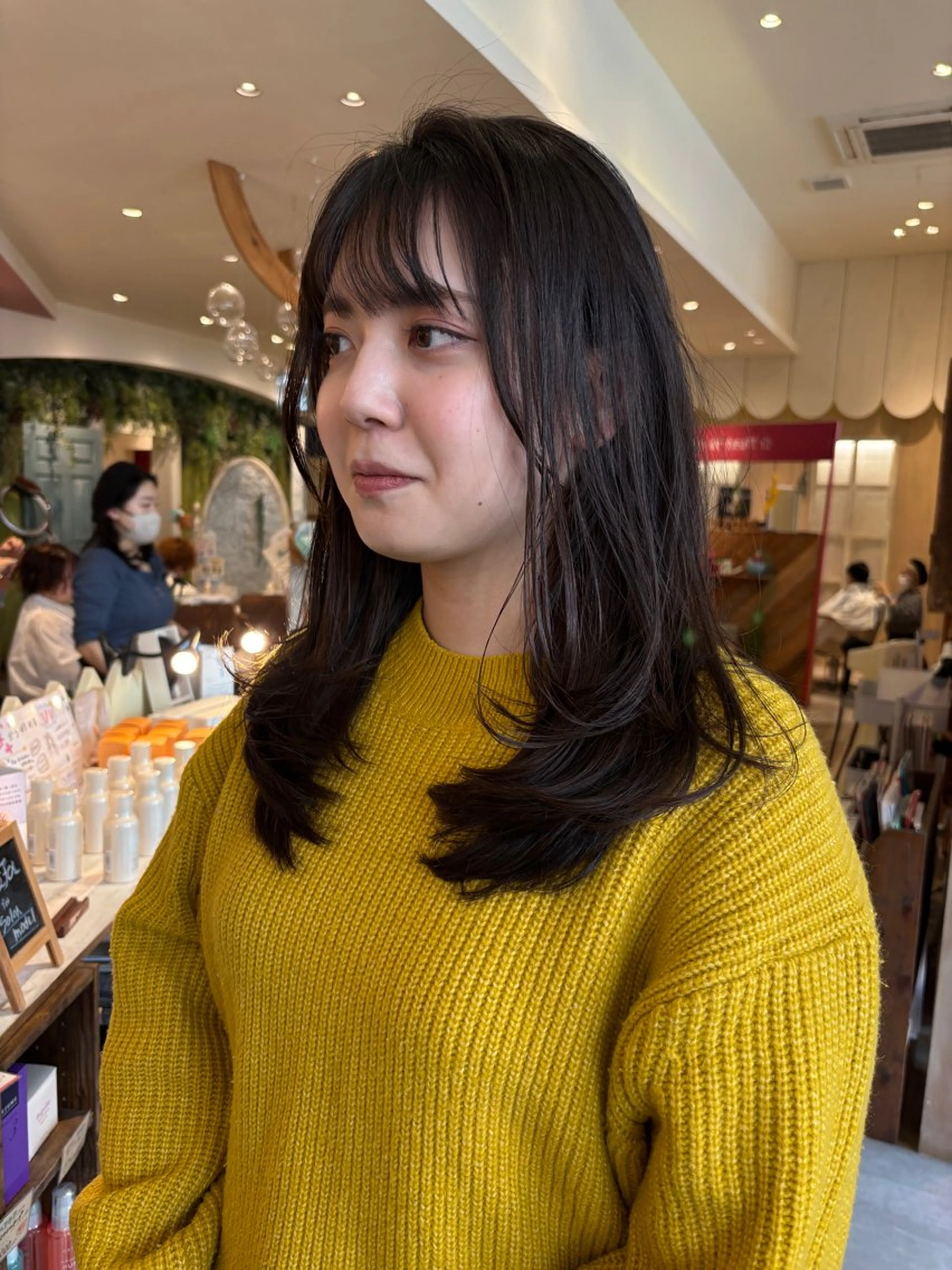 ロング カラー 顔周りカット レイヤーカット レイヤーカット✨ 艶髪藤野のヘアスタイル