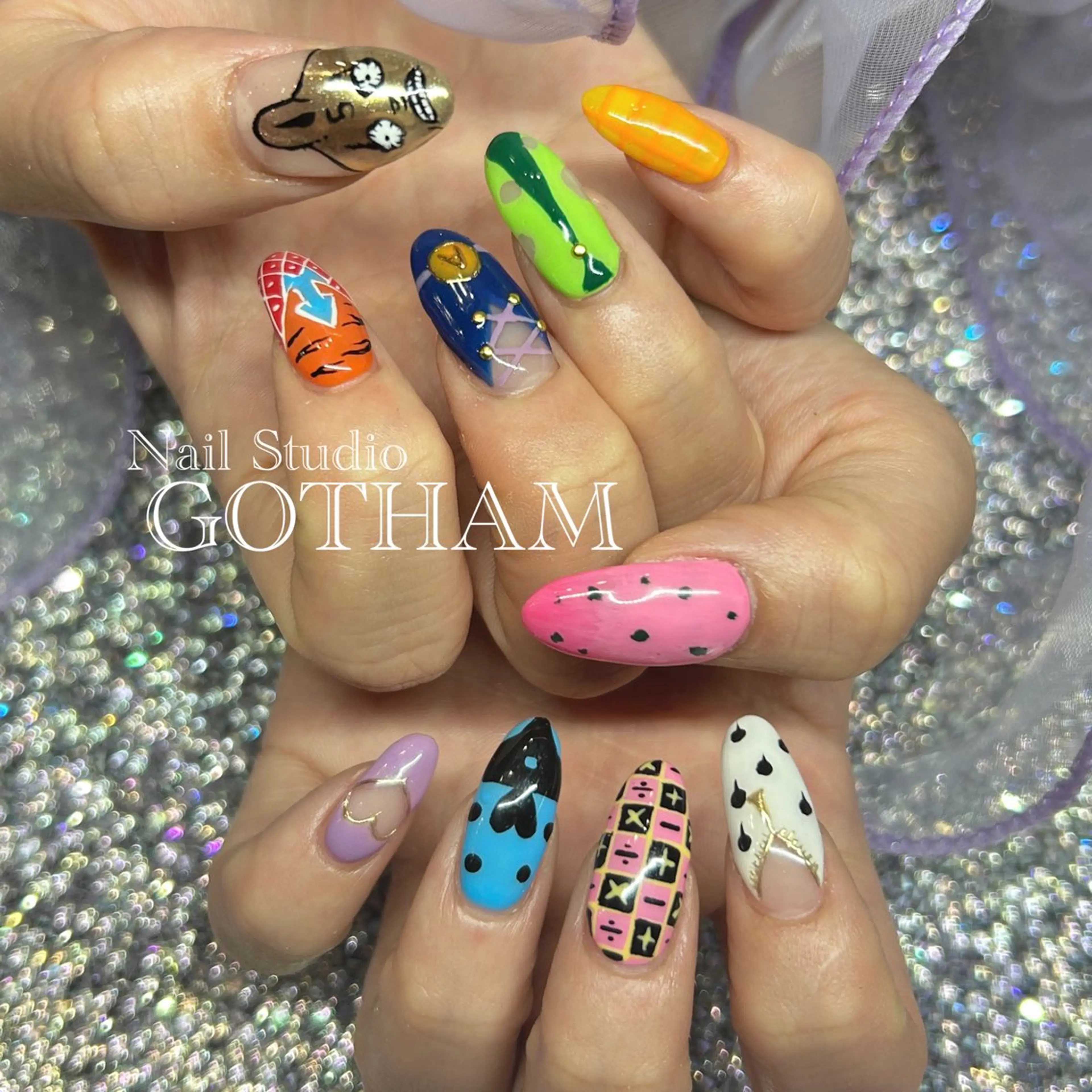 ネイル ハンドネイル 高円寺駅からすぐ🌈 ネイルGOTHAMのネイルデザイン