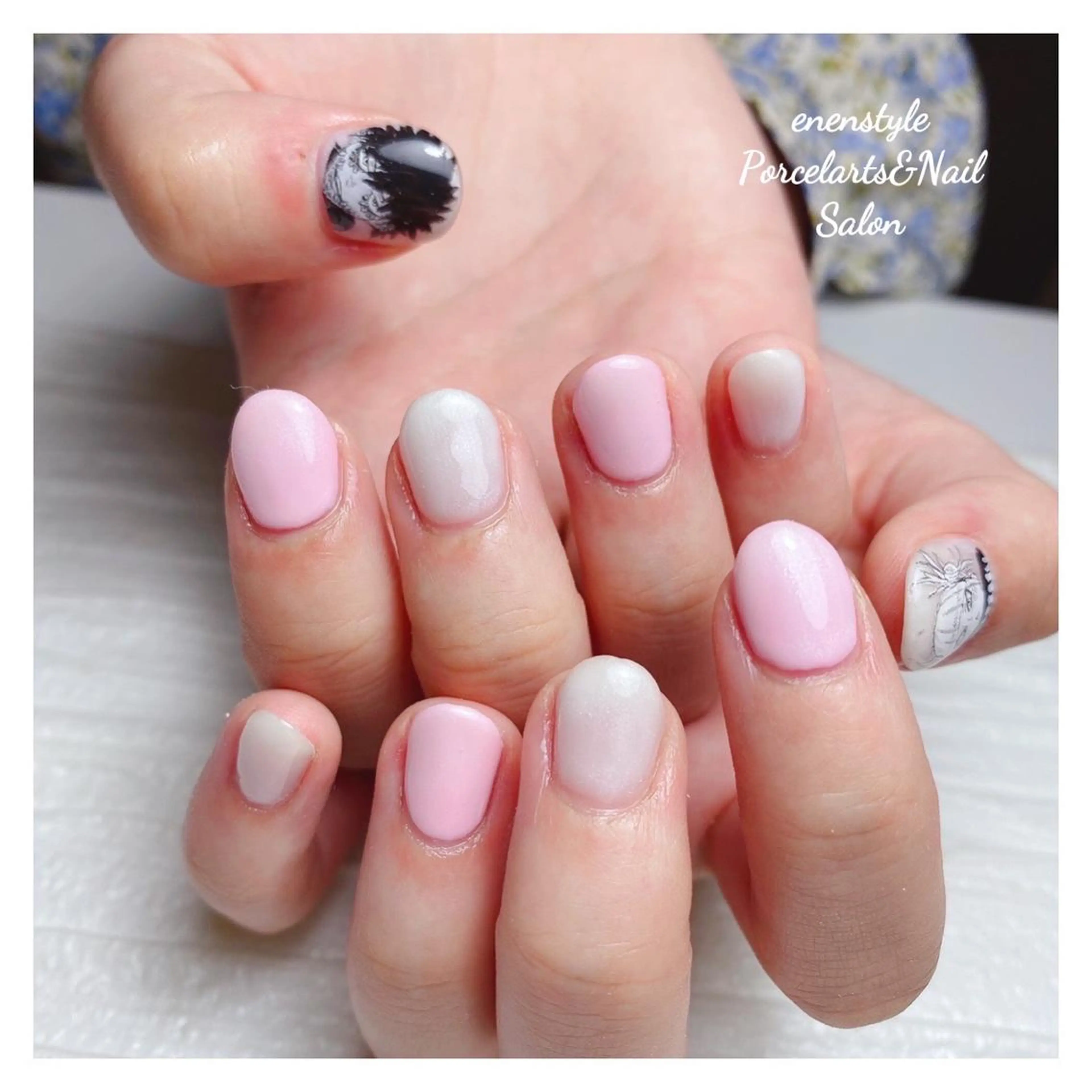 ミディアム ネイル 👑enen style👑のネイルデザイン