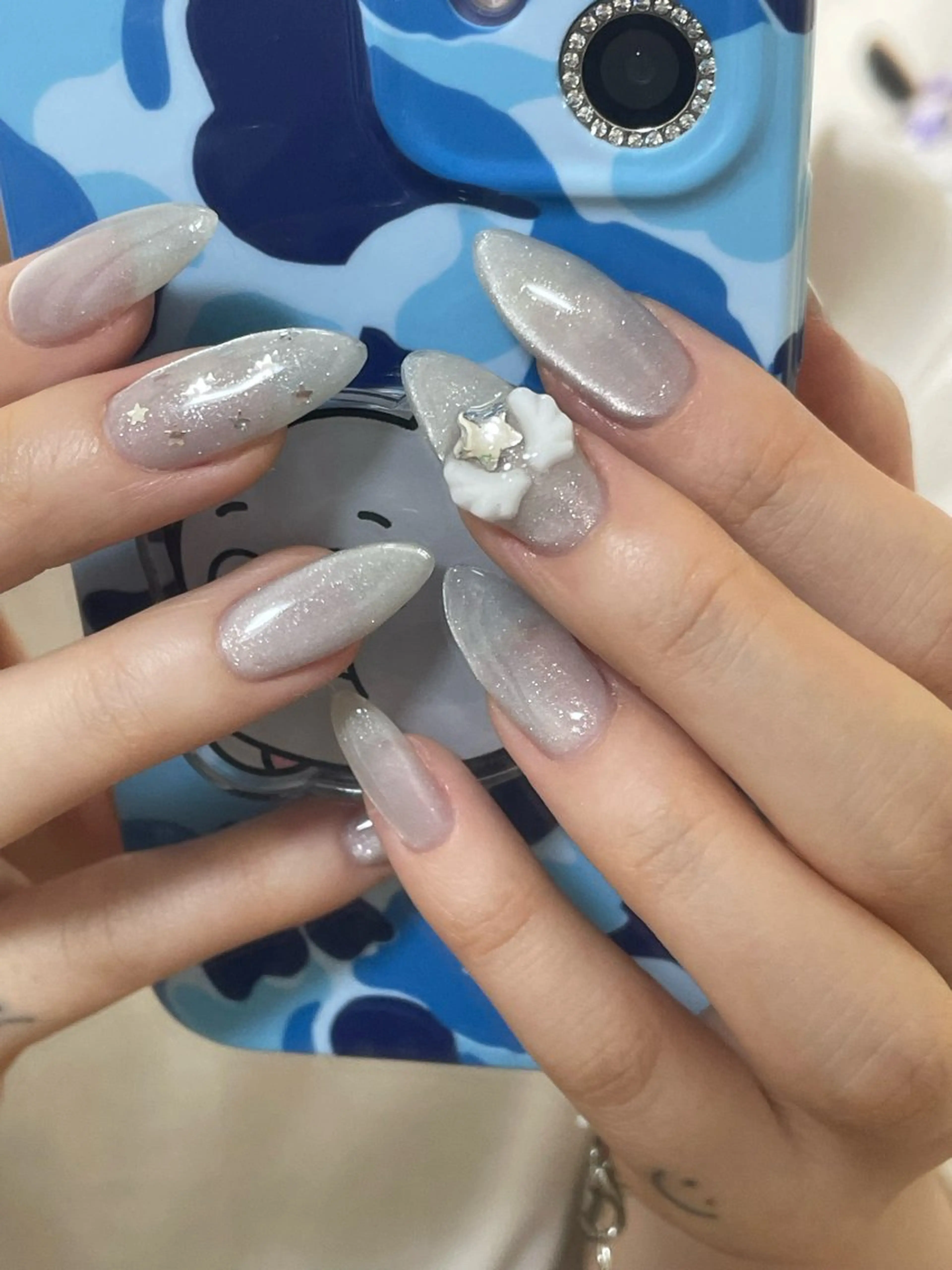 ネイル ハンドネイル うの 韓国ﾈｲﾙ໒꒱⋆⭒˚のネイルデザイン