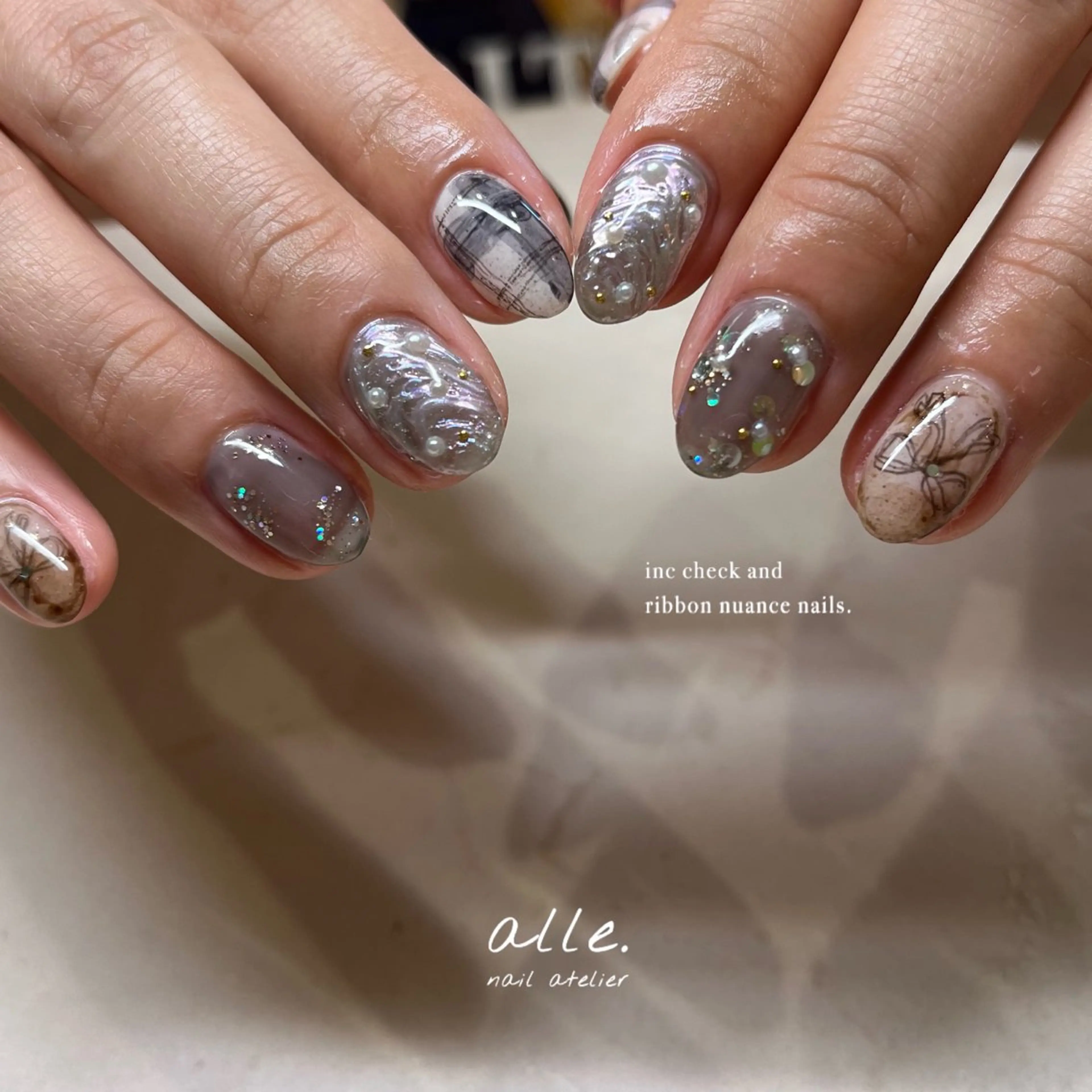 ネイル ハンドネイル atelier alle.のネイルデザイン