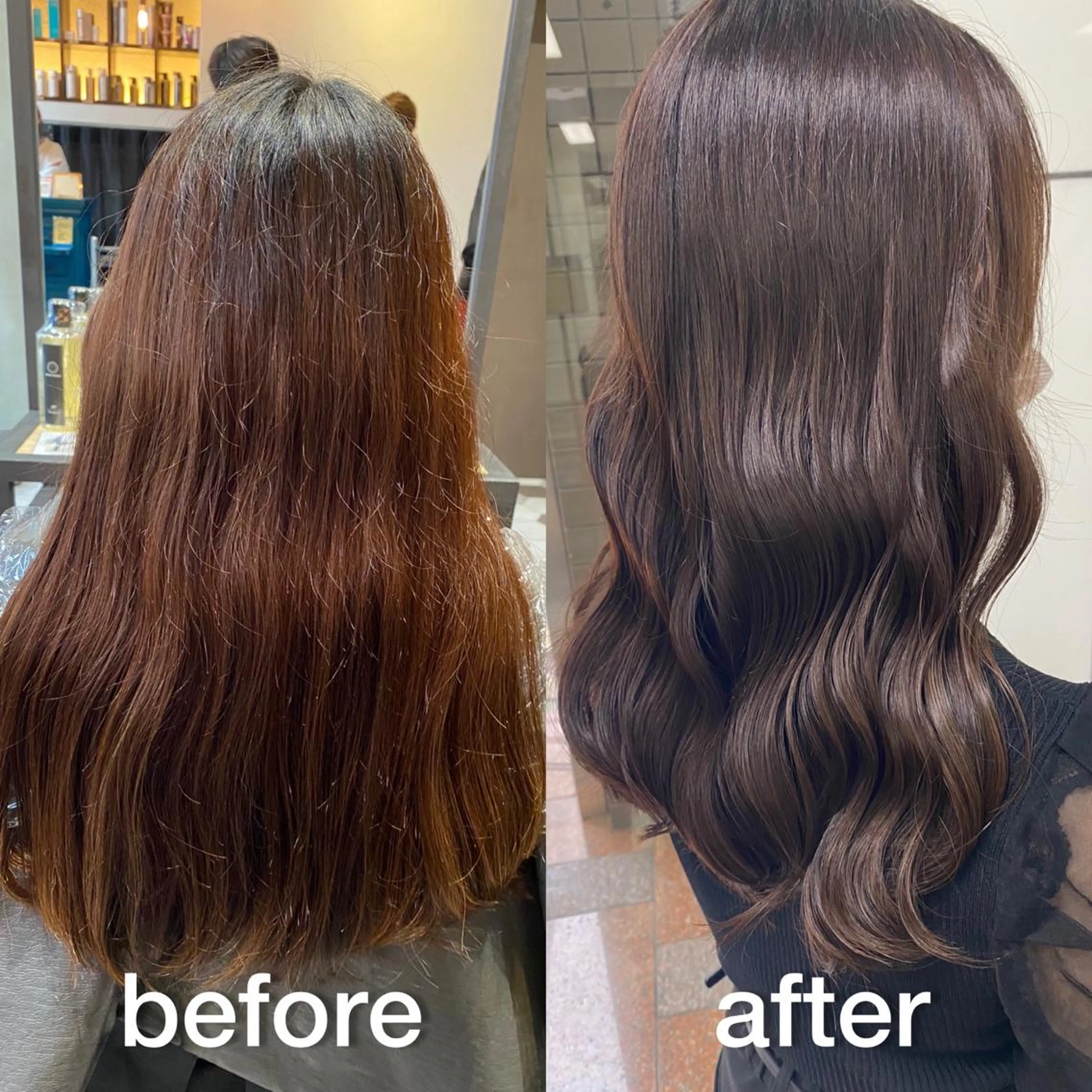 セミロング カラー 岩崎 昭憲のヘアスタイル