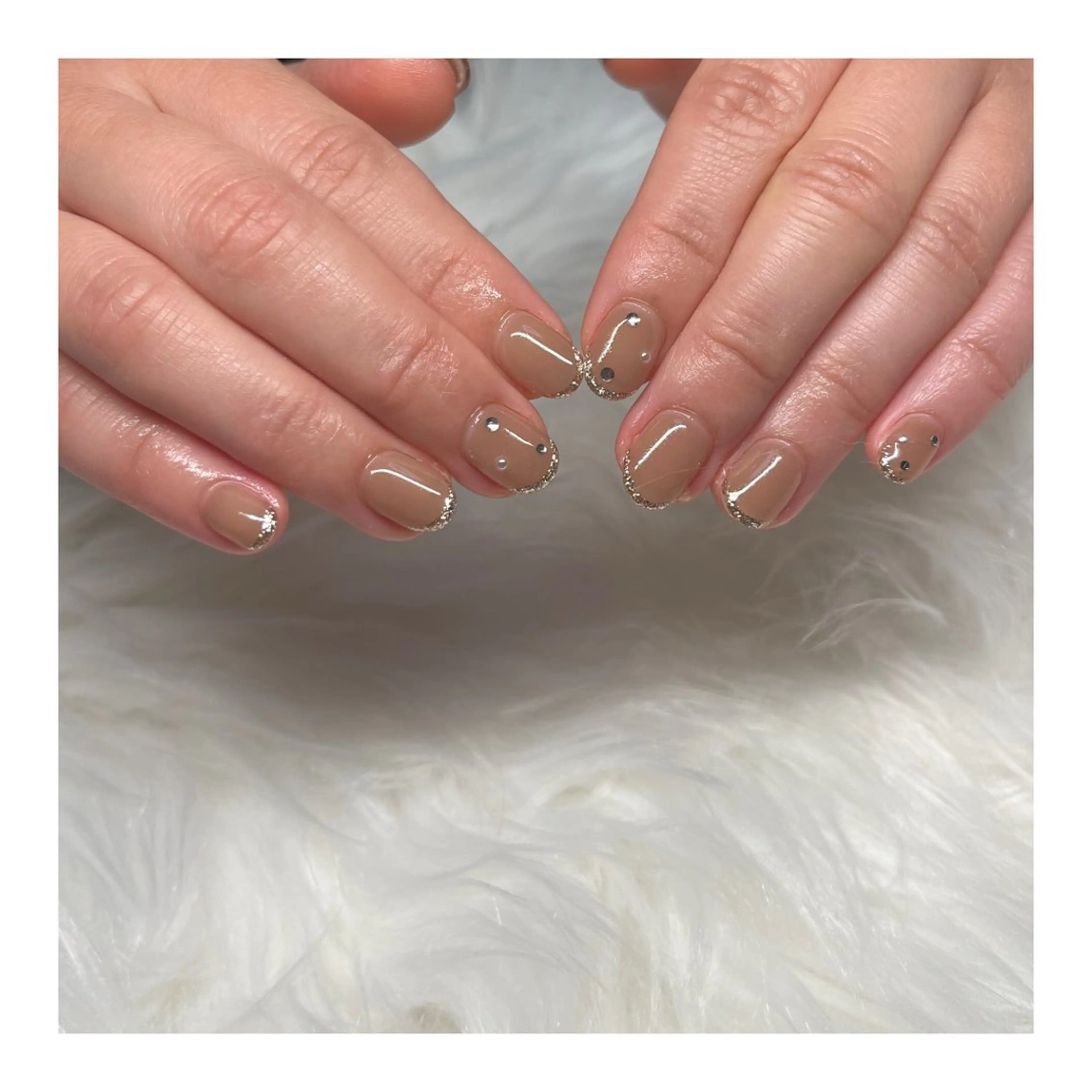 ネイル ラメ(グリッター) ストーンネイル ハンドネイル 587nail *のネイルデザイン