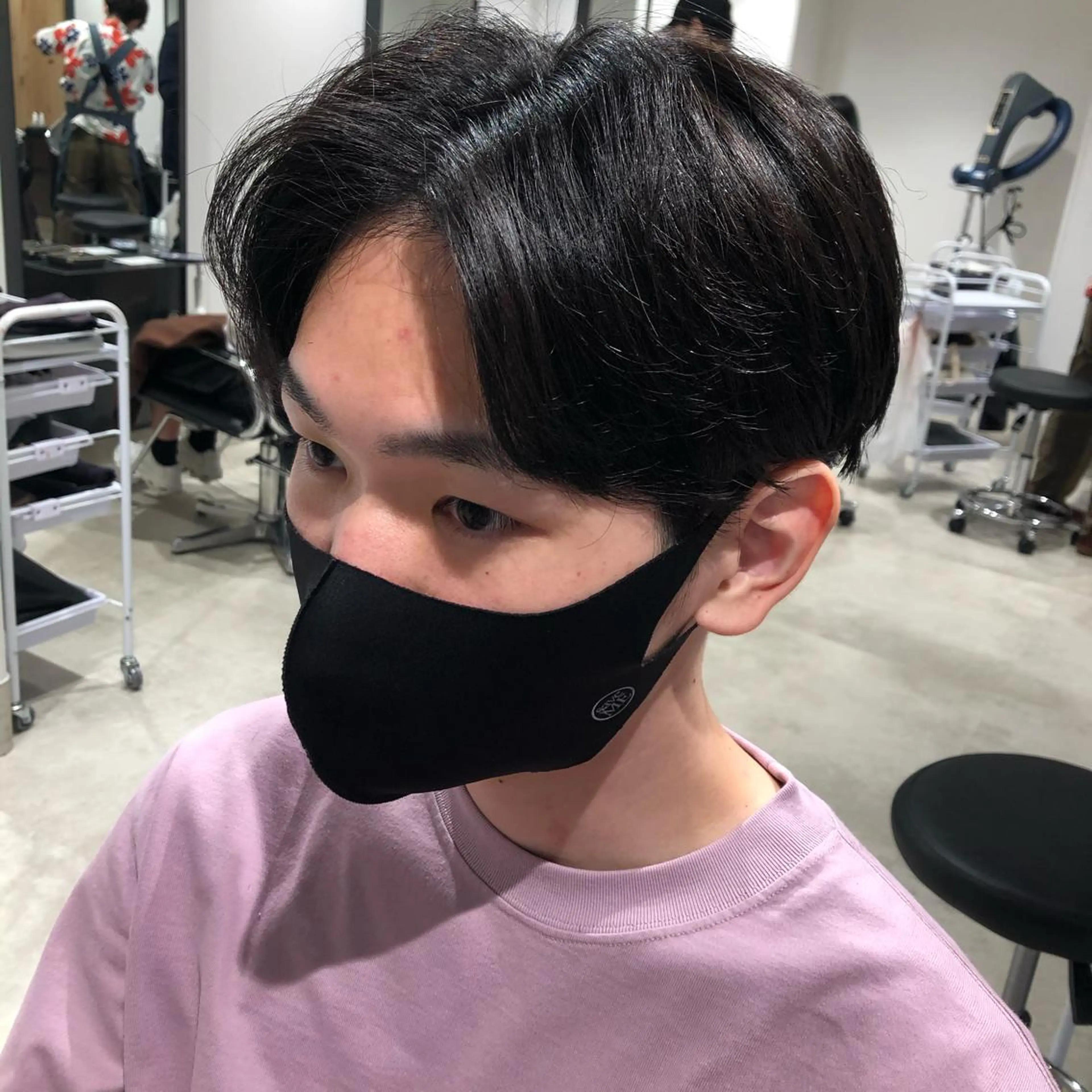 ショート カラー パーマ ヘアアレンジ メンズ パーソナルカラー合わ せたカラー🤍なつみのヘアスタイル